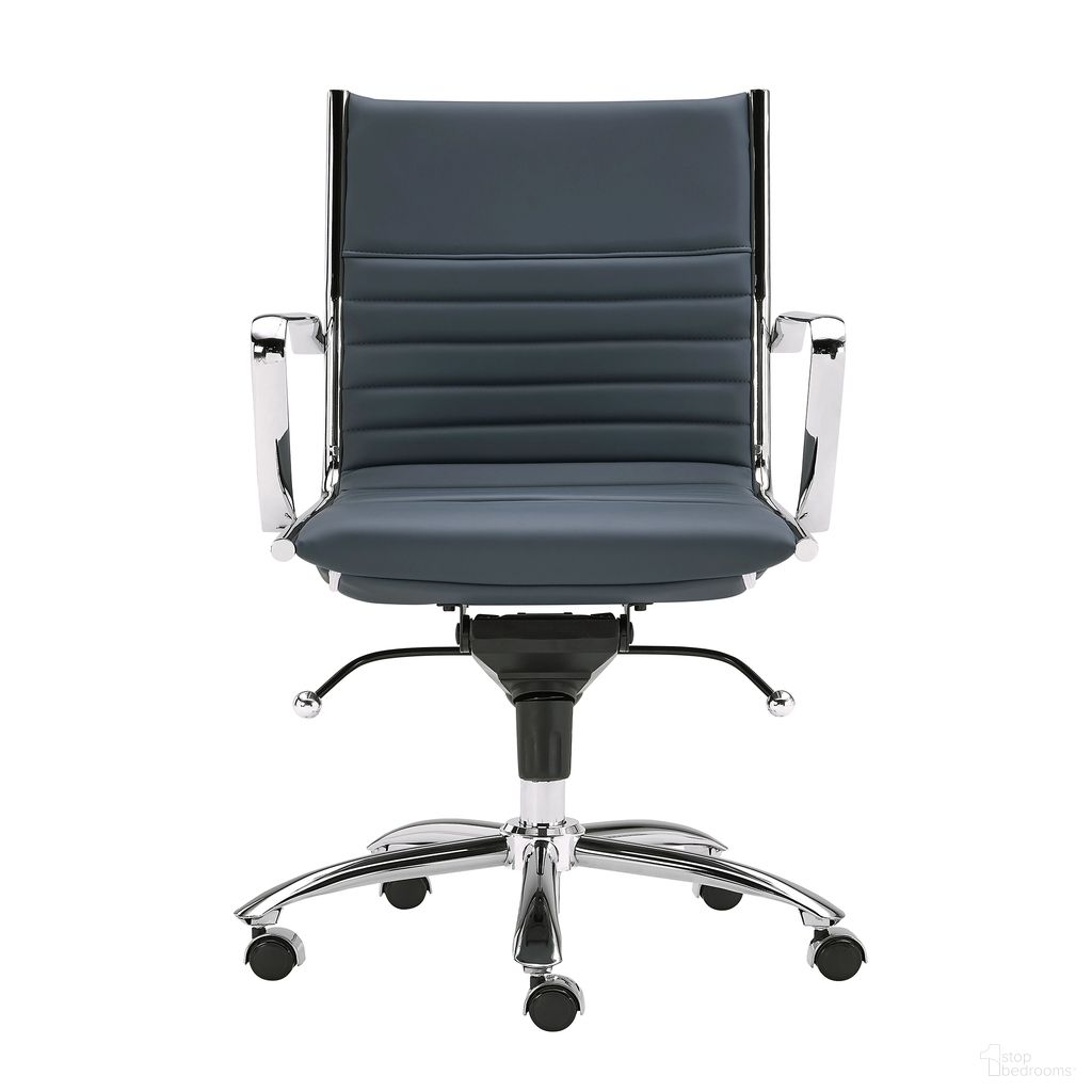Dirk Low Back Office Chair In Blue