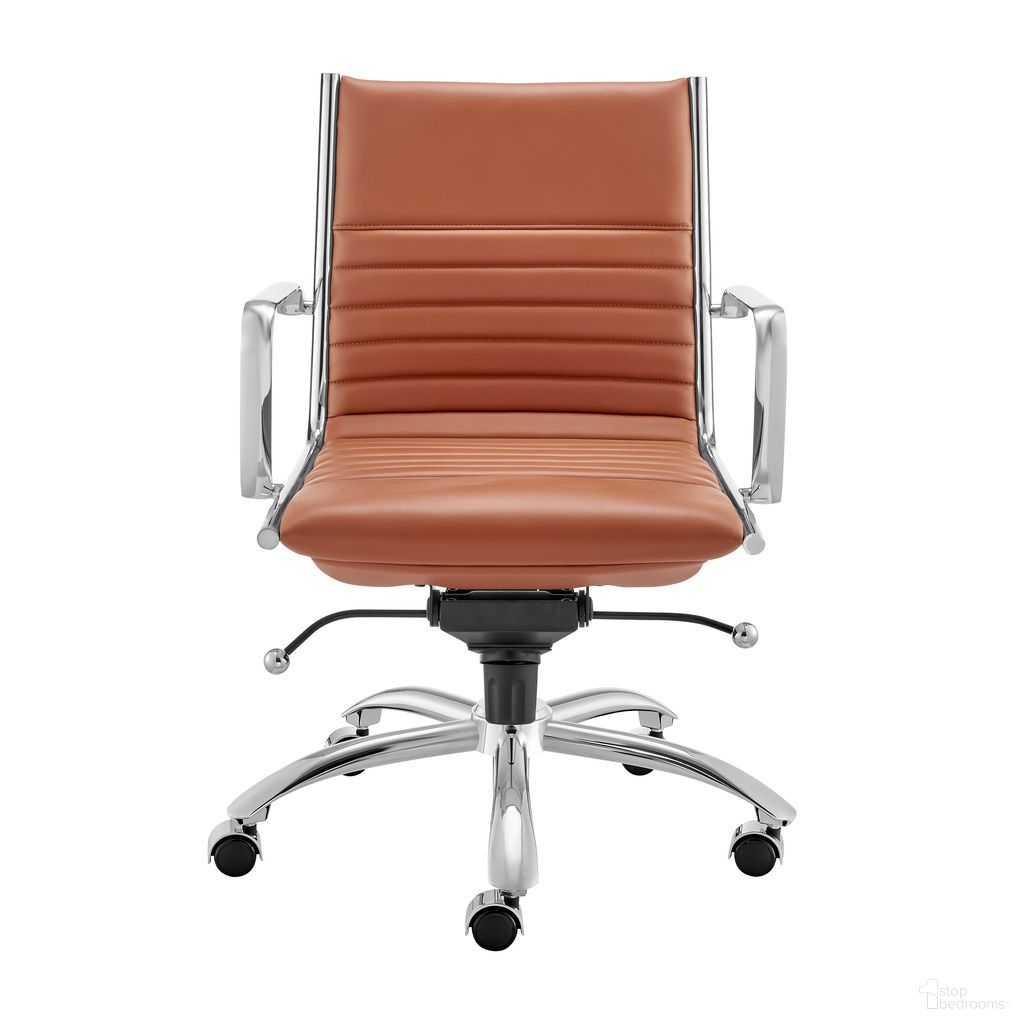Dirk Low Back Office Chair In Dark Caramel