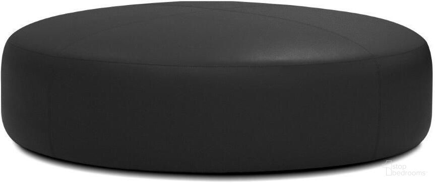The appearance of Disc 40 Inch Round Black Leatherette Ottoman designed by Mobital in the modern / contemporary interior design. This black piece of furniture  was selected by 1StopBedrooms from Disc Collection to add a touch of cosiness and style into your home. Sku: OST-DISC-BLAC-ROU40. Material: Wood.