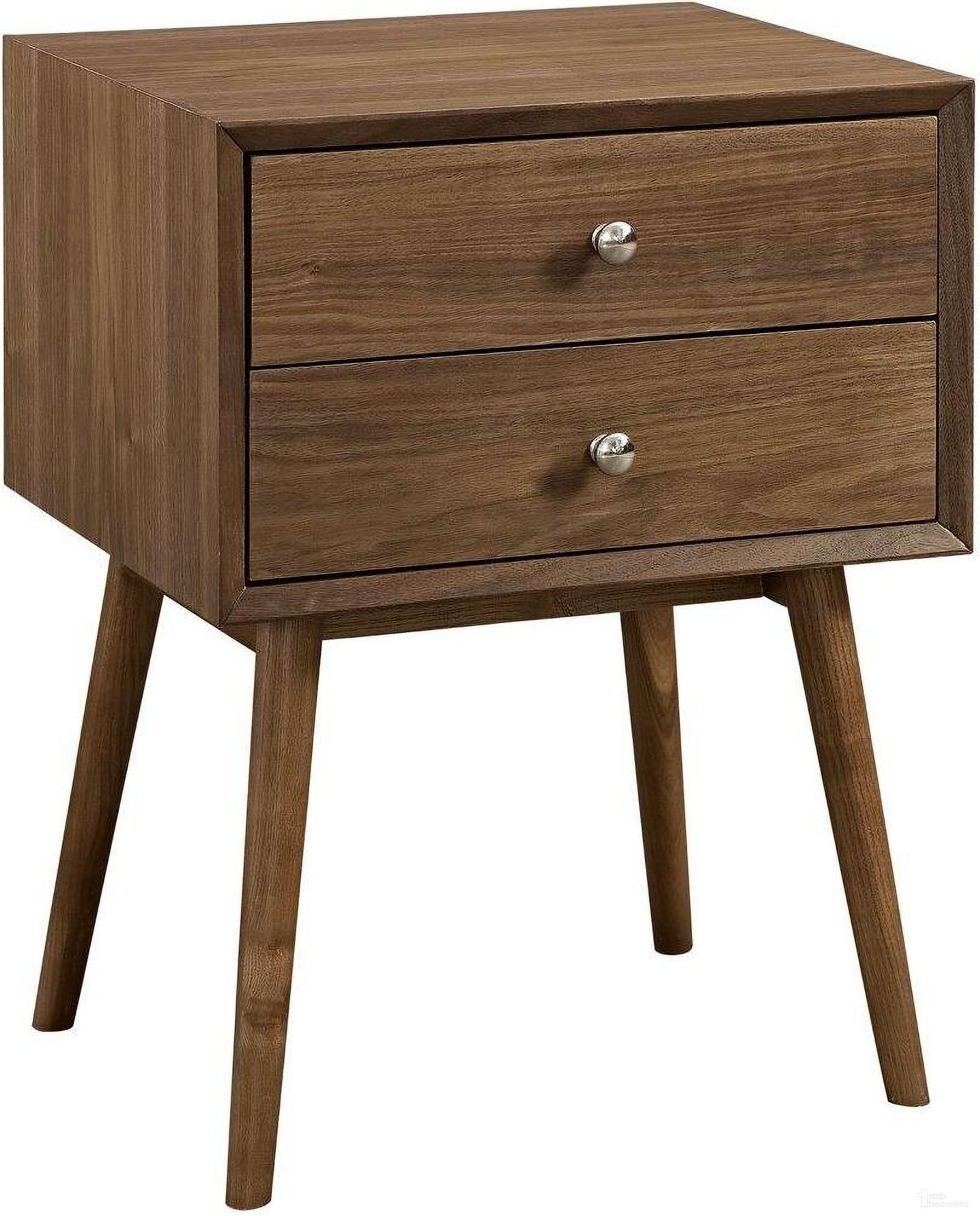 The appearance of Dispatch Nightstand In Walnut designed by Modway in the modern / contemporary interior design. This walnut piece of furniture was selected by 1StopBedrooms from Dispatch Collection to add a touch of cosiness and style into your home. Sku: EEI-2284-WAL-WAL. Material: Wood.