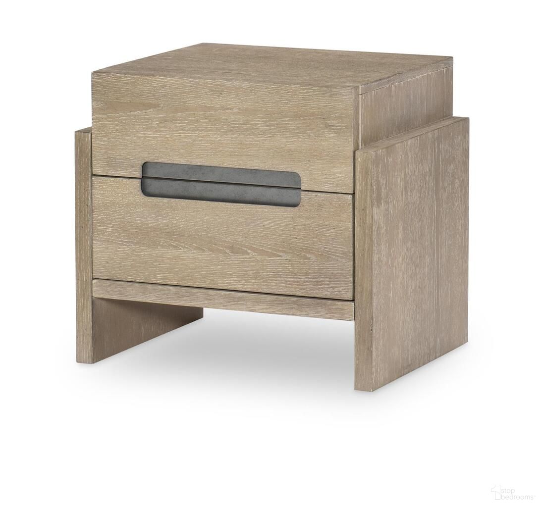 The appearance of District 2 Drawer Nightstand In Weathered Oak designed by Legacy Classic in the modern / contemporary interior design. This weathered oak piece of furniture was selected by 1StopBedrooms from District Collection to add a touch of cosiness and style into your home. Sku: 2800-3101. Material: Hardwood.