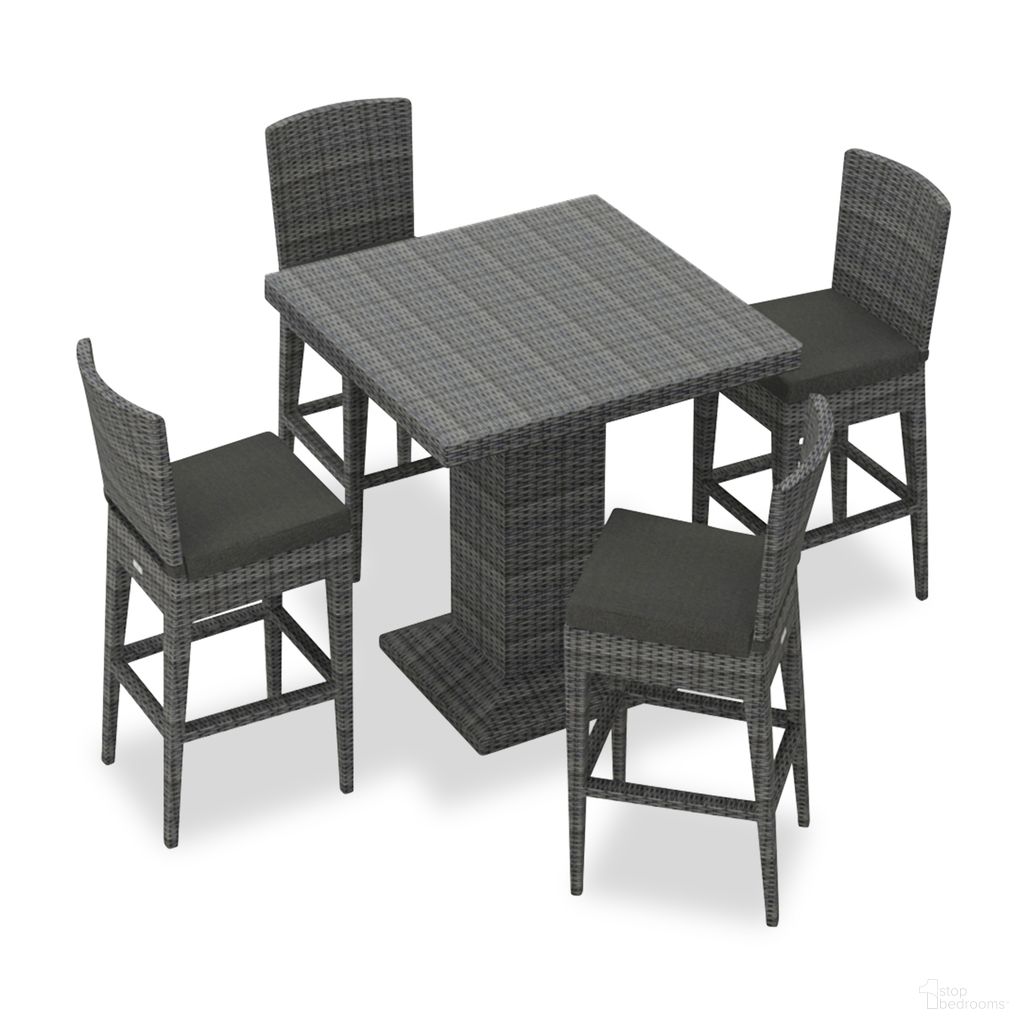The appearance of District 5 Piece Bar Set In Canvas Charcoal and Slate designed by Harmonia Living in the modern / contemporary interior design. This canvas charcoal/slate piece of furniture  was selected by 1StopBedrooms from District Collection to add a touch of cosiness and style into your home. Sku: HL-DIS-TS-5BCS-CC. Material: Polyethylene.