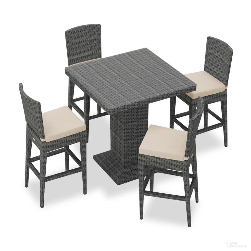The appearance of District 5 Piece Bar Set In Canvas Flax and Slate designed by Harmonia Living in the modern / contemporary interior design. This canvas flax/slate piece of furniture was selected by 1StopBedrooms from District Collection to add a touch of cosiness and style into your home. Sku: HL-DIS-TS-5BCS-CF. Material: Polyethylene.