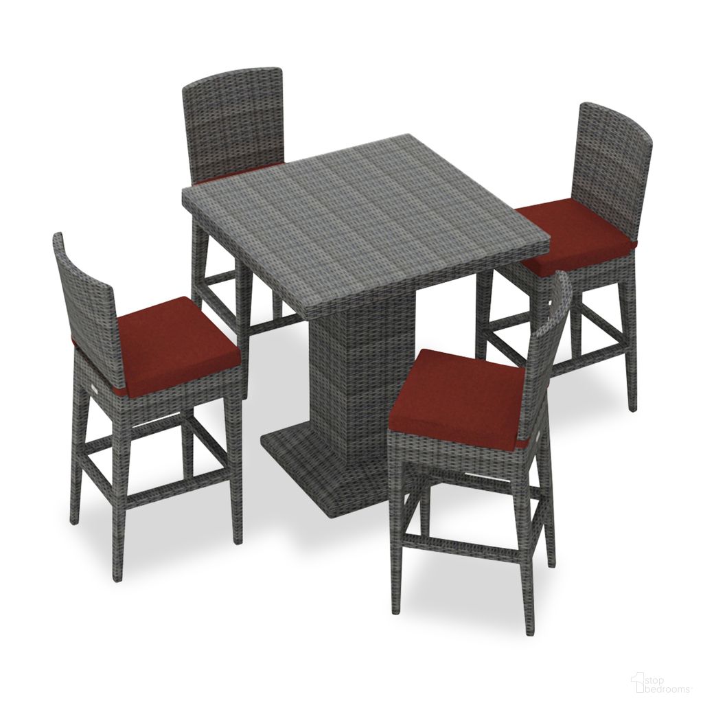 The appearance of District 5 Piece Bar Set In Canvas Henna and Slate designed by Harmonia Living in the modern / contemporary interior design. This canvas henna/slate piece of furniture was selected by 1StopBedrooms from District Collection to add a touch of cosiness and style into your home. Sku: HL-DIS-TS-5BCS-HN. Material: Polyethylene.