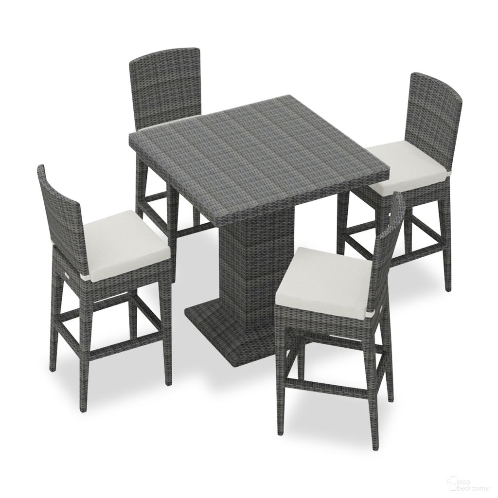 The appearance of District 5 Piece Bar Set In Canvas Natural and Slate designed by Harmonia Living in the modern / contemporary interior design. This canvas natural/slate piece of furniture  was selected by 1StopBedrooms from District Collection to add a touch of cosiness and style into your home. Sku: HL-DIS-TS-5BCS-CN. Material: Polyethylene.