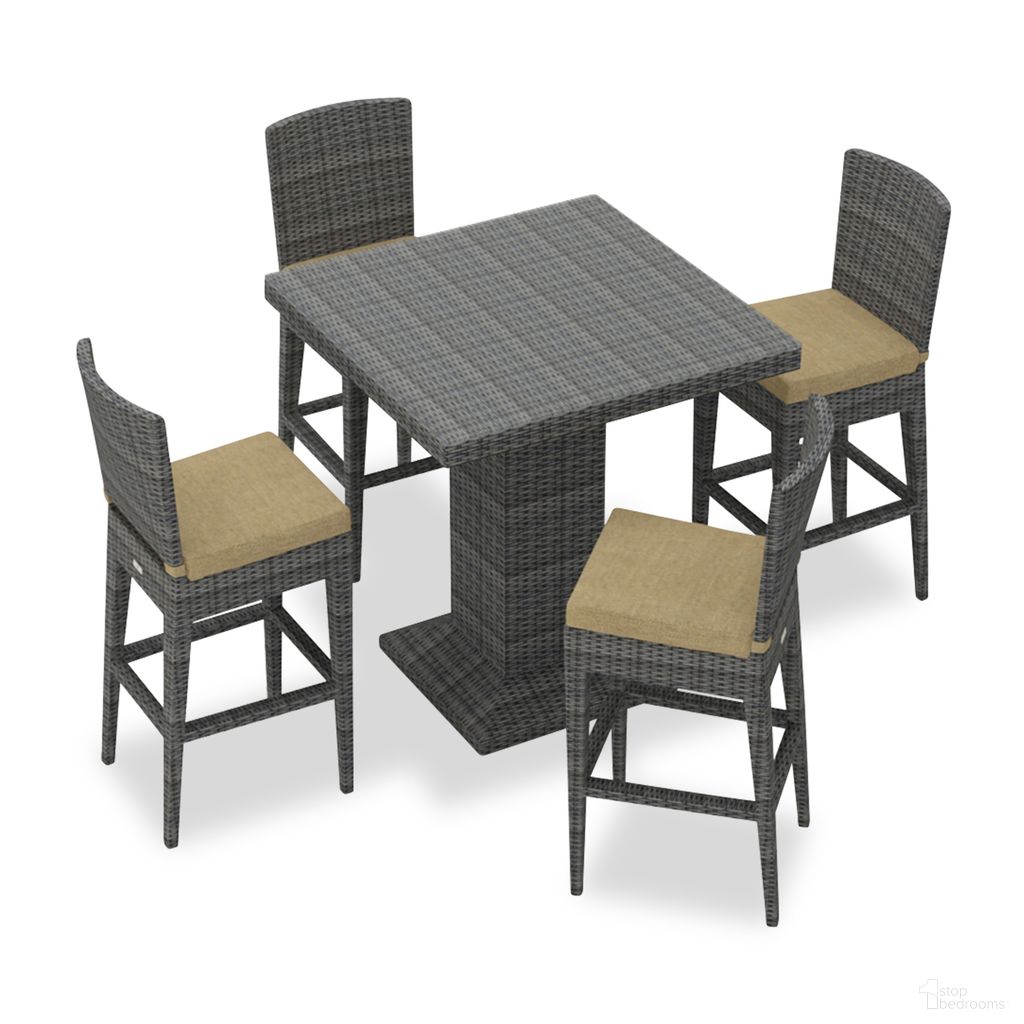The appearance of District 5 Piece Bar Set In Heather Beige and Slate designed by Harmonia Living in the modern / contemporary interior design. This heather beige/slate piece of furniture was selected by 1StopBedrooms from District Collection to add a touch of cosiness and style into your home. Sku: HL-DIS-TS-5BCS-HB. Material: Polyethylene.