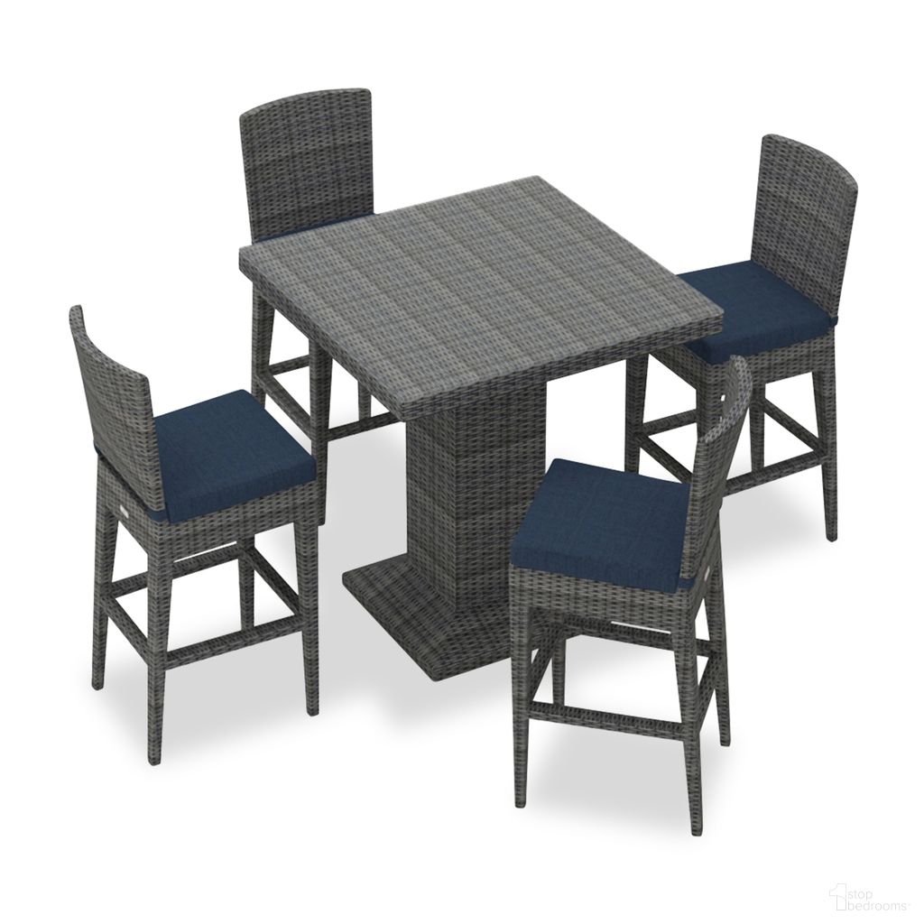 The appearance of District 5 Piece Bar Set In Spectrum Indigo and Slate designed by Harmonia Living in the modern / contemporary interior design. This spectrum indigo/slate piece of furniture was selected by 1StopBedrooms from District Collection to add a touch of cosiness and style into your home. Sku: HL-DIS-TS-5BCS-IN. Material: Polyethylene.