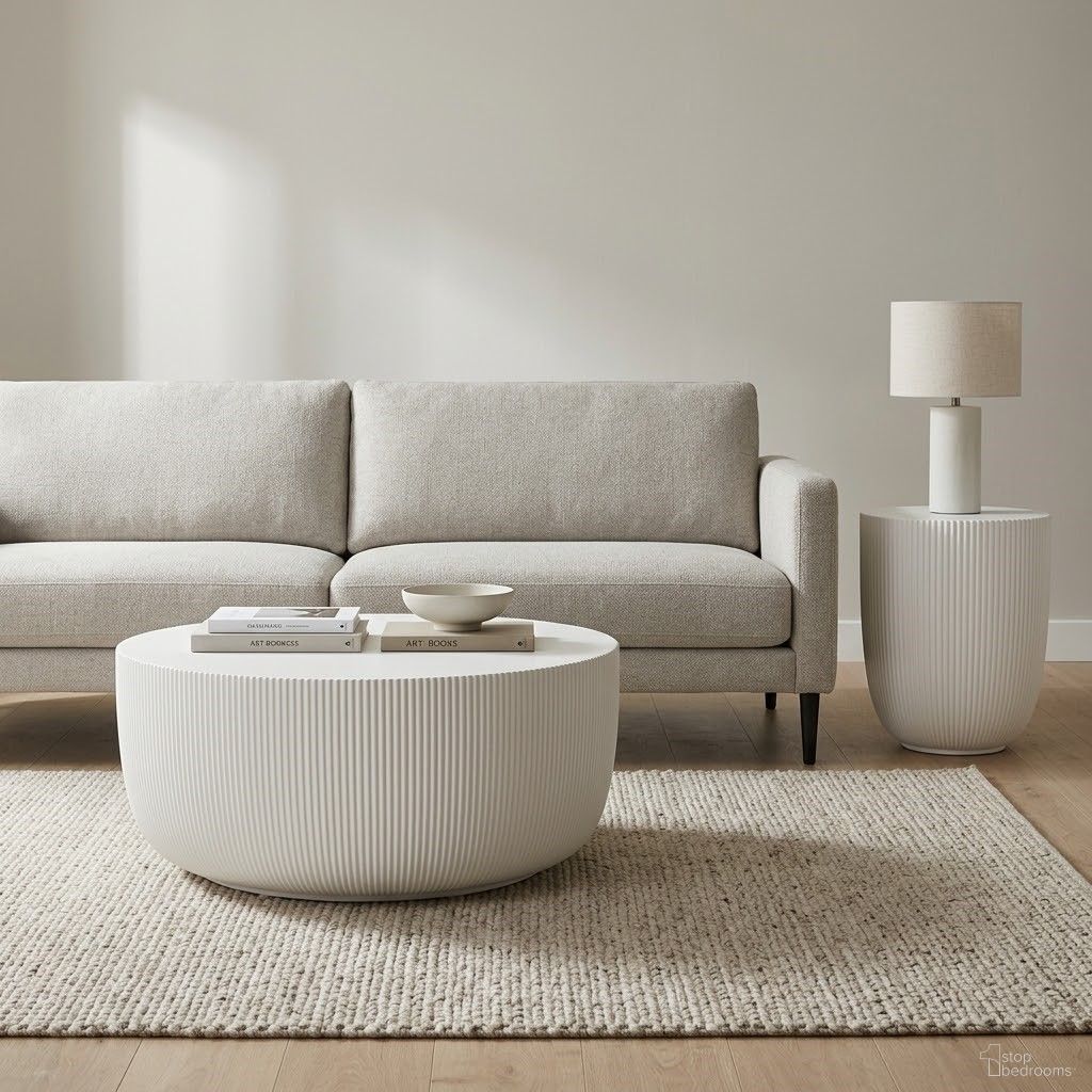 District Occasional Table Set In Ivory