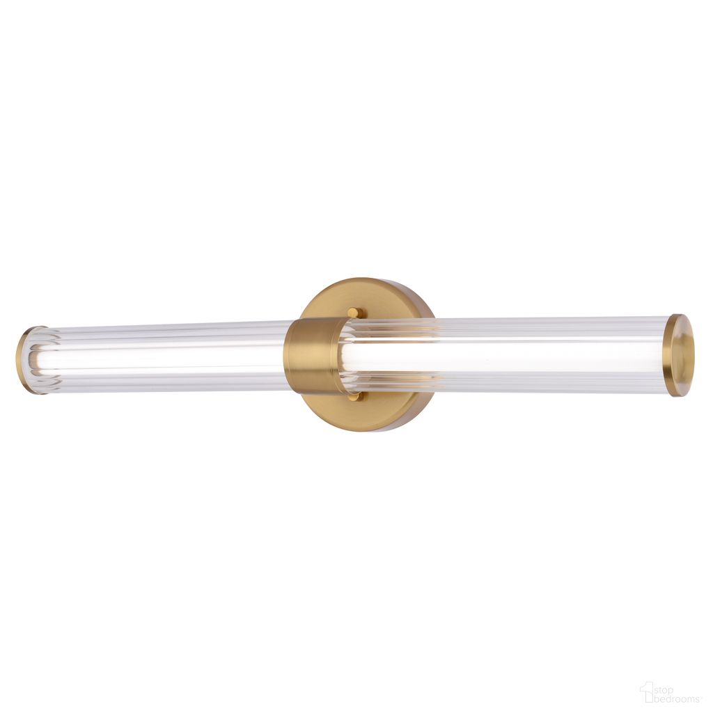Division 24 Inch LED Vanity Light In Bright Gold
