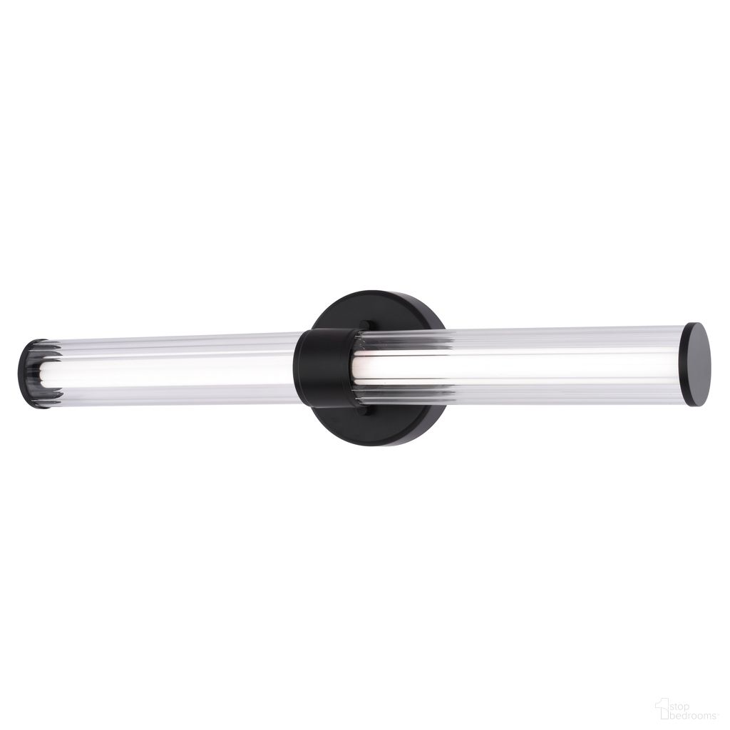 Division 24 Inch LED Vanity Light In Matte Black