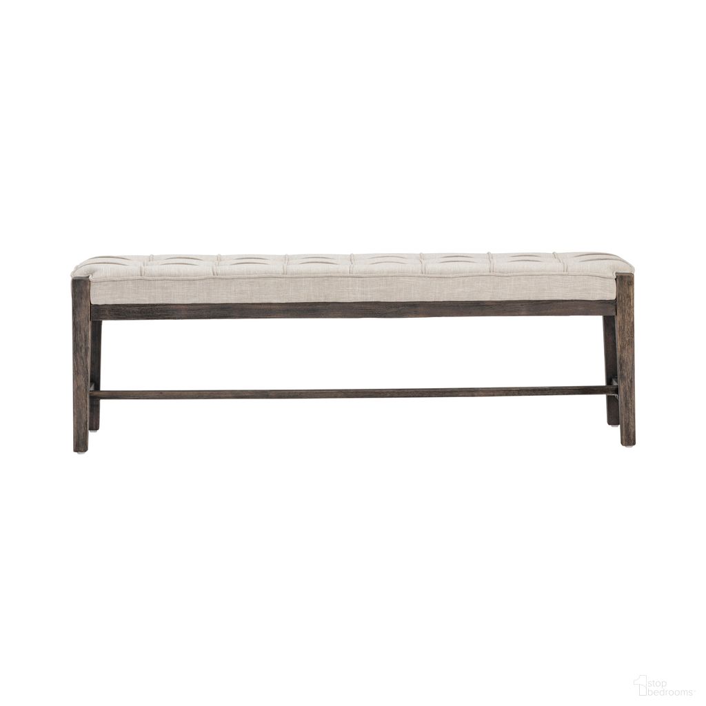 Dixon Bench In Brown and Beige