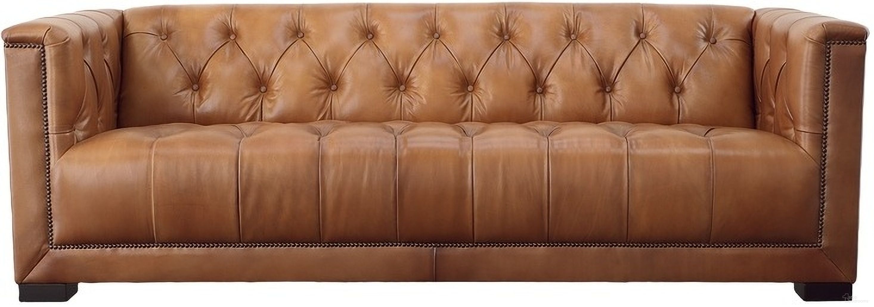 The appearance of Dobbs Sofa In Rustic Camel designed by Maitland-Smith in the rustic / southwestern interior design. This rustic camel piece of furniture was selected by 1StopBedrooms from Maitland Smith Uph Collection to add a touch of cosiness and style into your home. Sku: RA3188-RUS-CAM. Material: Leather.