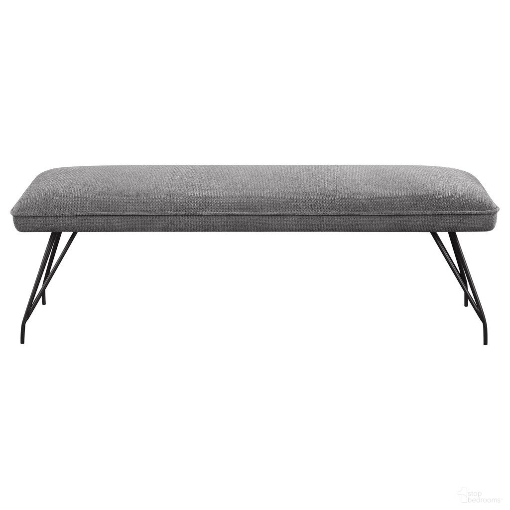 The appearance of Dodson Fabric Upholstered Dining Bench In Grey designed by Coaster in the transitional interior design. This grey piece of furniture  was selected by 1StopBedrooms from Dodson Collection to add a touch of cosiness and style into your home. Sku: 108487. Material: Polyester.