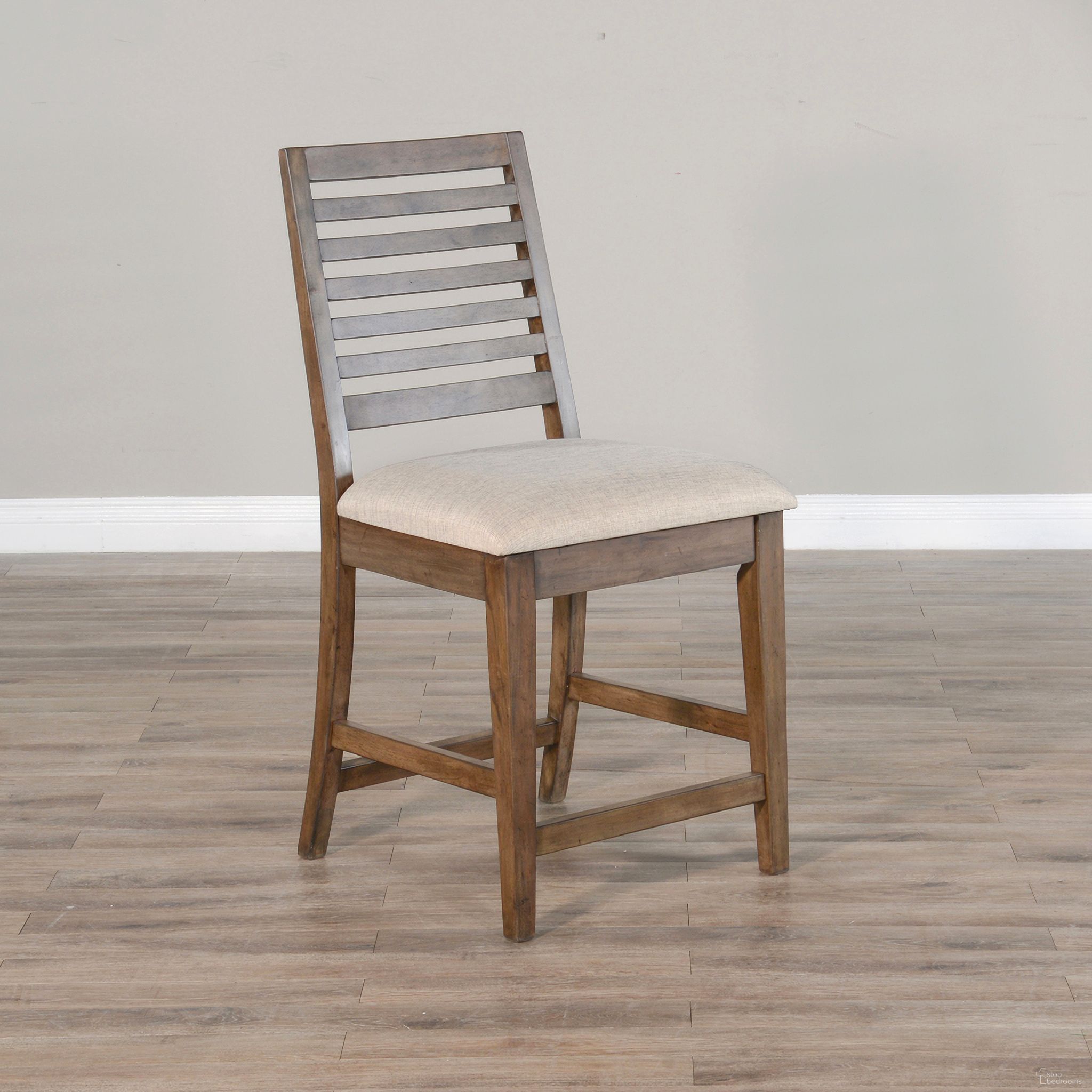 The appearance of Doe Valley Counter Height Barstool Set of 2 In Buckskin designed by Sunny Designs in the  interior design. This buckskin piece of furniture  was selected by 1StopBedrooms from Doe Valley Collection to add a touch of cosiness and style into your home. Sku: 1632BU-24. Material: Mahogany.