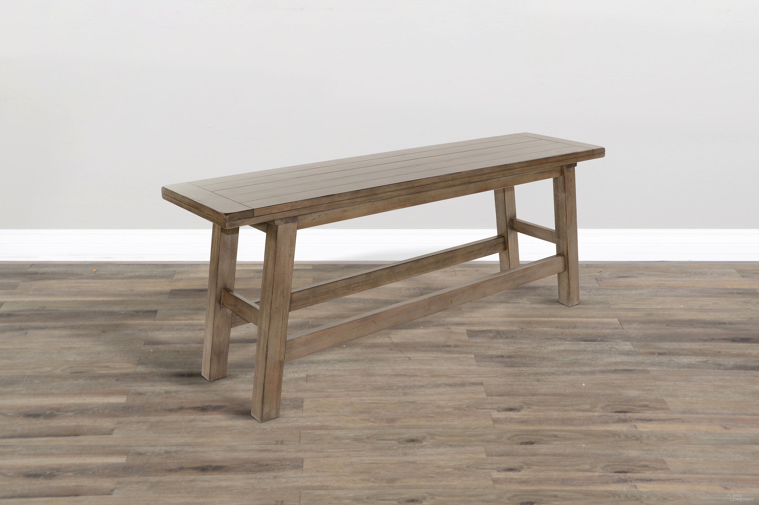 Doe Valley Counter Height Wood Bench In Natural by Sunny Design