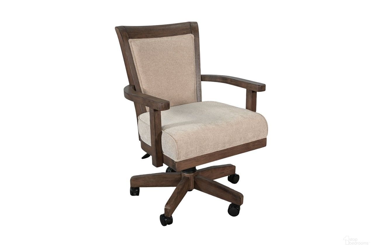 The appearance of Doe Valley Game Chair with Casters In Natural designed by Sunny Designs in the traditional interior design. This buckskin piece of furniture  was selected by 1StopBedrooms from Doe Valley Collection to add a touch of cosiness and style into your home. Sku: 1444BU-3. Material: Polyester.