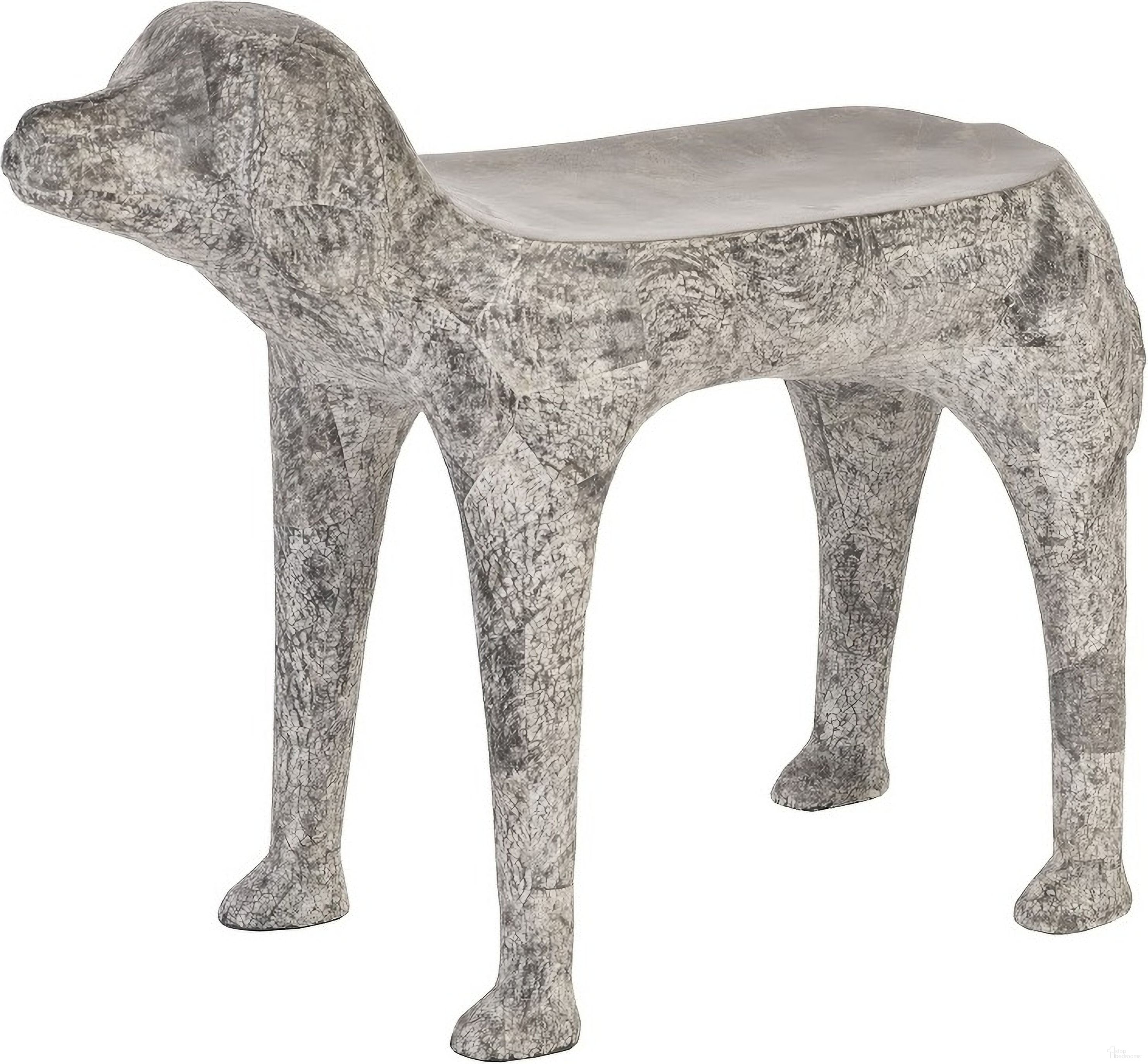 The appearance of Dog Side Table designed by Phillips Collection in the modern / contemporary interior design. This grey piece of furniture  was selected by 1StopBedrooms from  to add a touch of cosiness and style into your home. Sku: PH97074. Material: Resin.