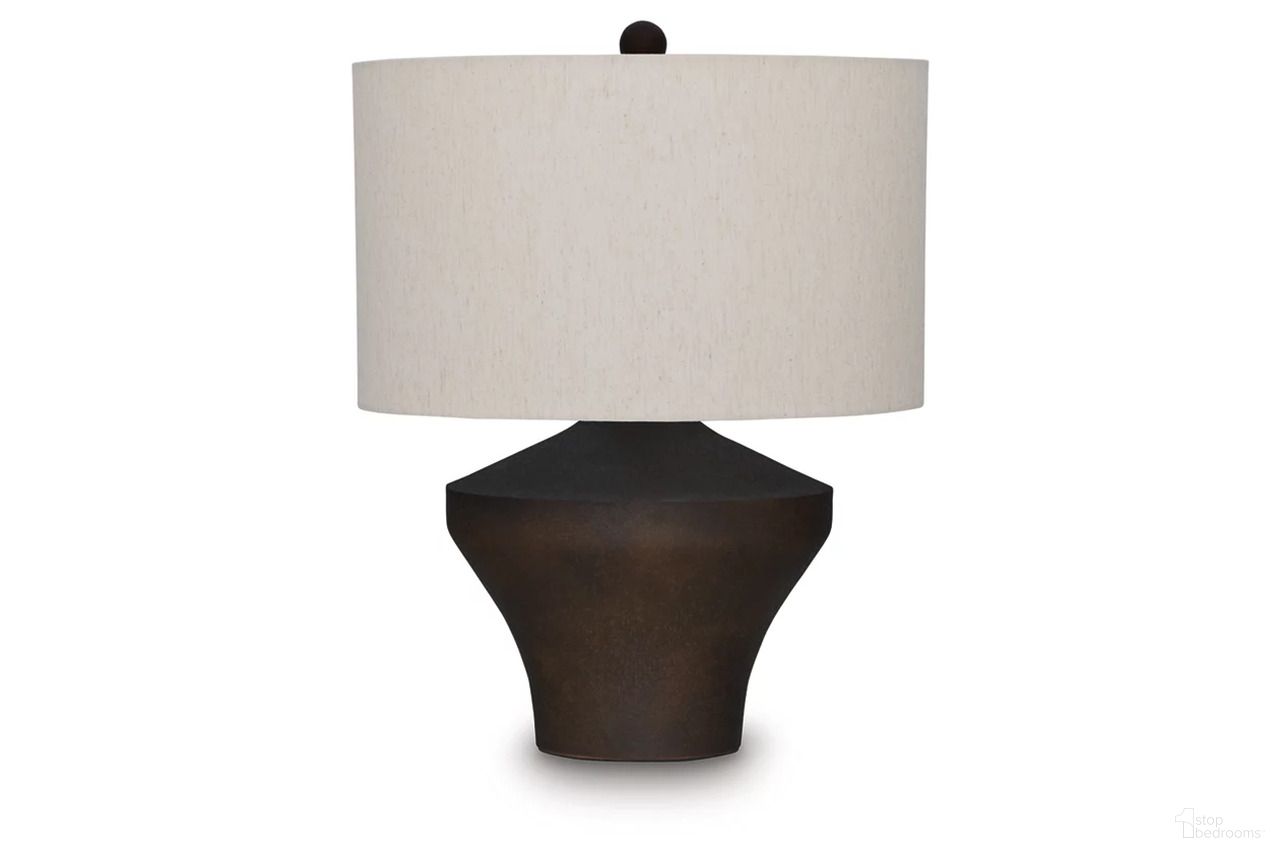 The appearance of Dolanham Metal Table Lamp In Distressed Brown designed by Signature Design by Ashley in the transitional interior design. This distressed brown piece of furniture  was selected by 1StopBedrooms from Dolanham Collection to add a touch of cosiness and style into your home. Sku: L207674. Material: Metal.