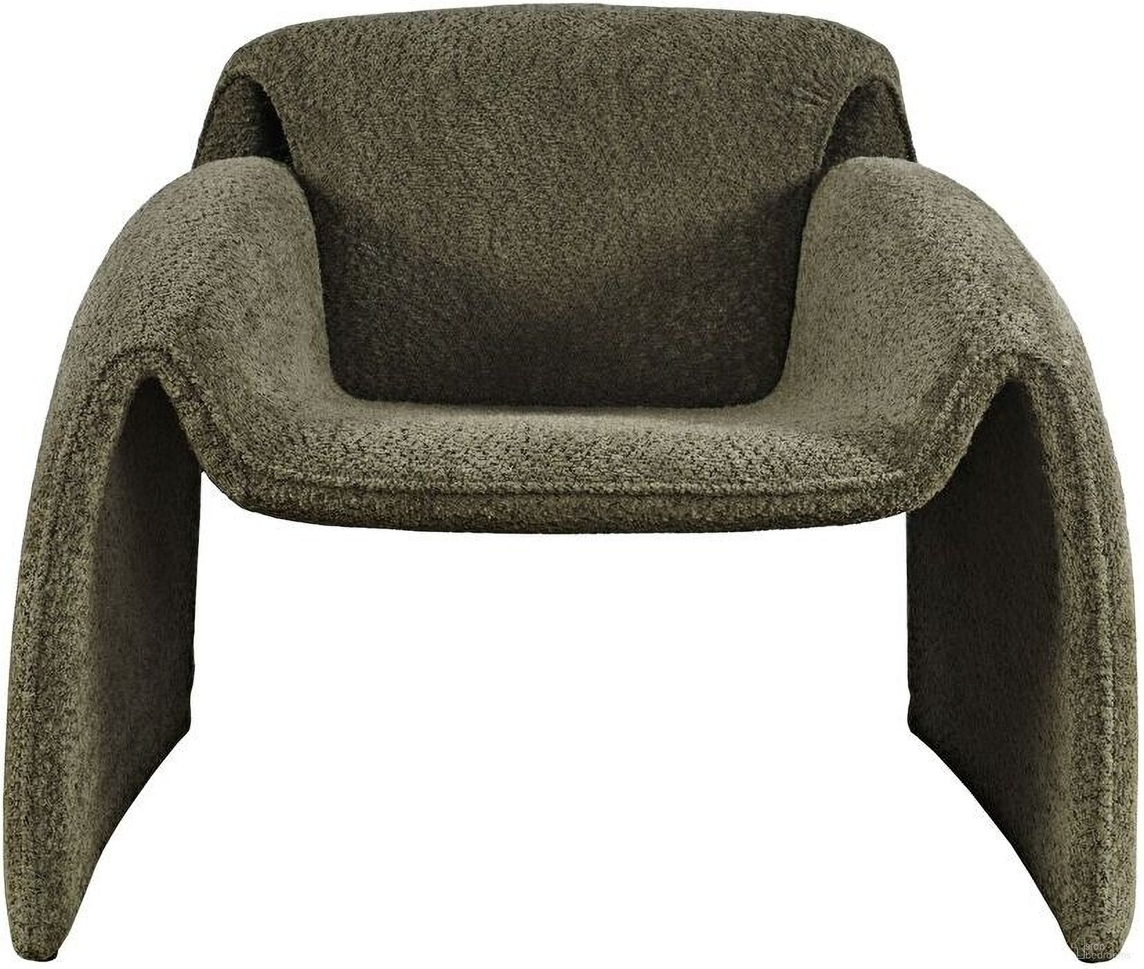 The appearance of Dolce Bent Angle Upholstered Accent Chair In Forest designed by Jofran in the transitional interior design. This forest piece of furniture  was selected by 1StopBedrooms from Dolce Collection to add a touch of cosiness and style into your home. Sku: DOLCE-CH-FOR. Material: Plywood.