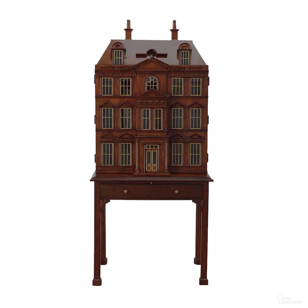 The appearance of Dollhouse Bar Cabinet In Mahogany and Brass designed by Maitland-Smith in the modern / contemporary interior design. This mahogany/brass piece of furniture  was selected by 1StopBedrooms from Maitland Smith Collection to add a touch of cosiness and style into your home. Sku: 8149-51. Material: Wood.