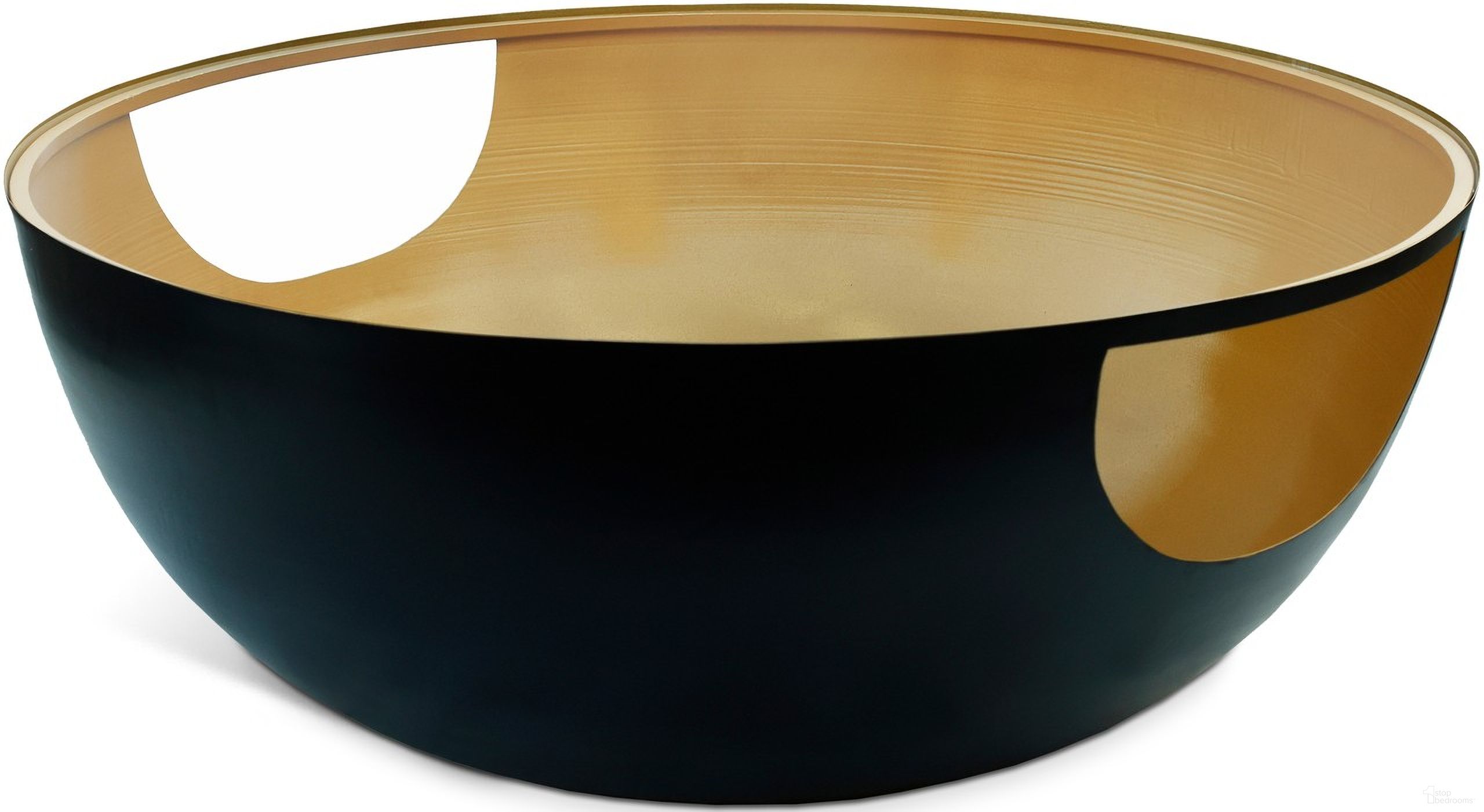 The appearance of Doma Coffee Table In Black and Gold designed by Meridian in the modern / contemporary interior design. This black and gold piece of furniture  was selected by 1StopBedrooms from Doma Collection to add a touch of cosiness and style into your home. Sku: 286-CT. Material: Iron.