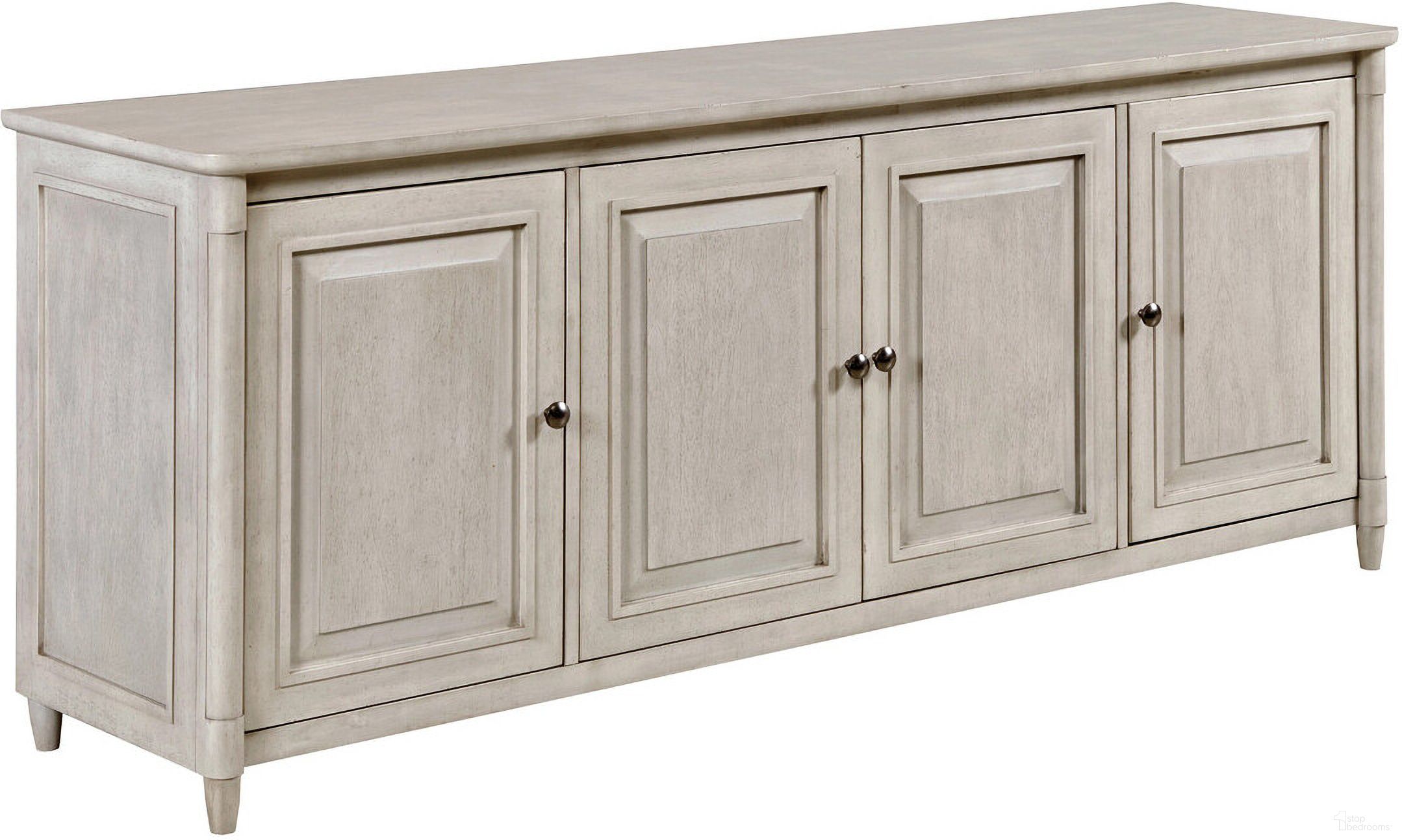 The appearance of Domaine Entertainment Console In Taupe designed by Hammary in the modern / contemporary interior design. This taupe piece of furniture  was selected by 1StopBedrooms from Domaine Collection to add a touch of cosiness and style into your home. Sku: 181-585. Material: Wood.