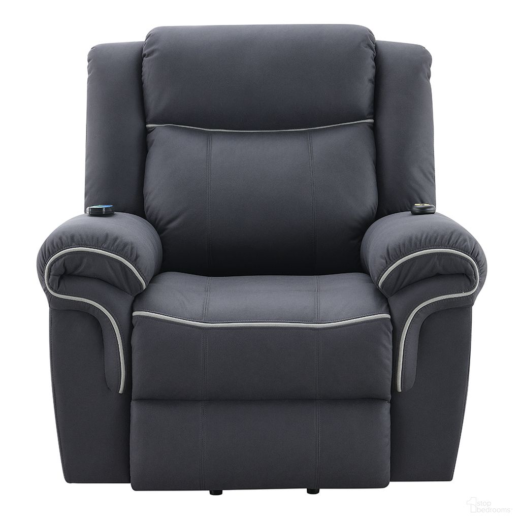 The appearance of Domana Power Recliner with Lift and Heating and Massage In Dark Blue designed by ACME in the transitional interior design. This dark blue piece of furniture was selected by 1StopBedrooms from Domana Collection to add a touch of cosiness and style into your home. Sku: LV04274. Material: Wood.