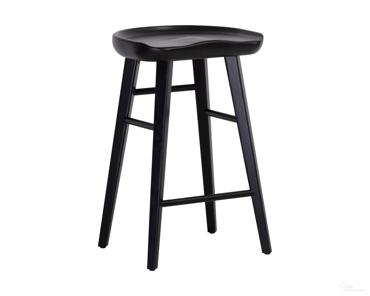 Dominic Counter Stool In Black