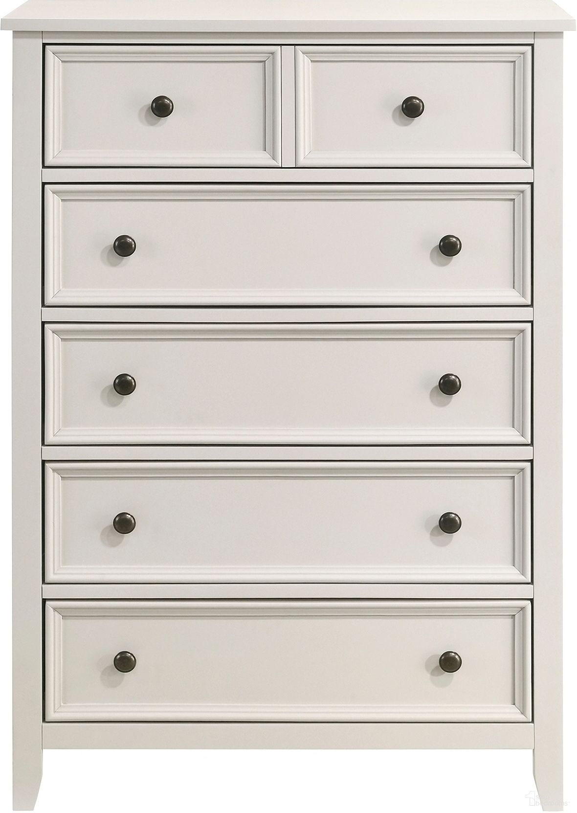 The appearance of Donahue Chest In White designed by Homelegance in the country / farmhouse interior design. This white piece of furniture was selected by 1StopBedrooms from Donahue Collection to add a touch of cosiness and style into your home. Sku: 1581-9. Material: Wood.