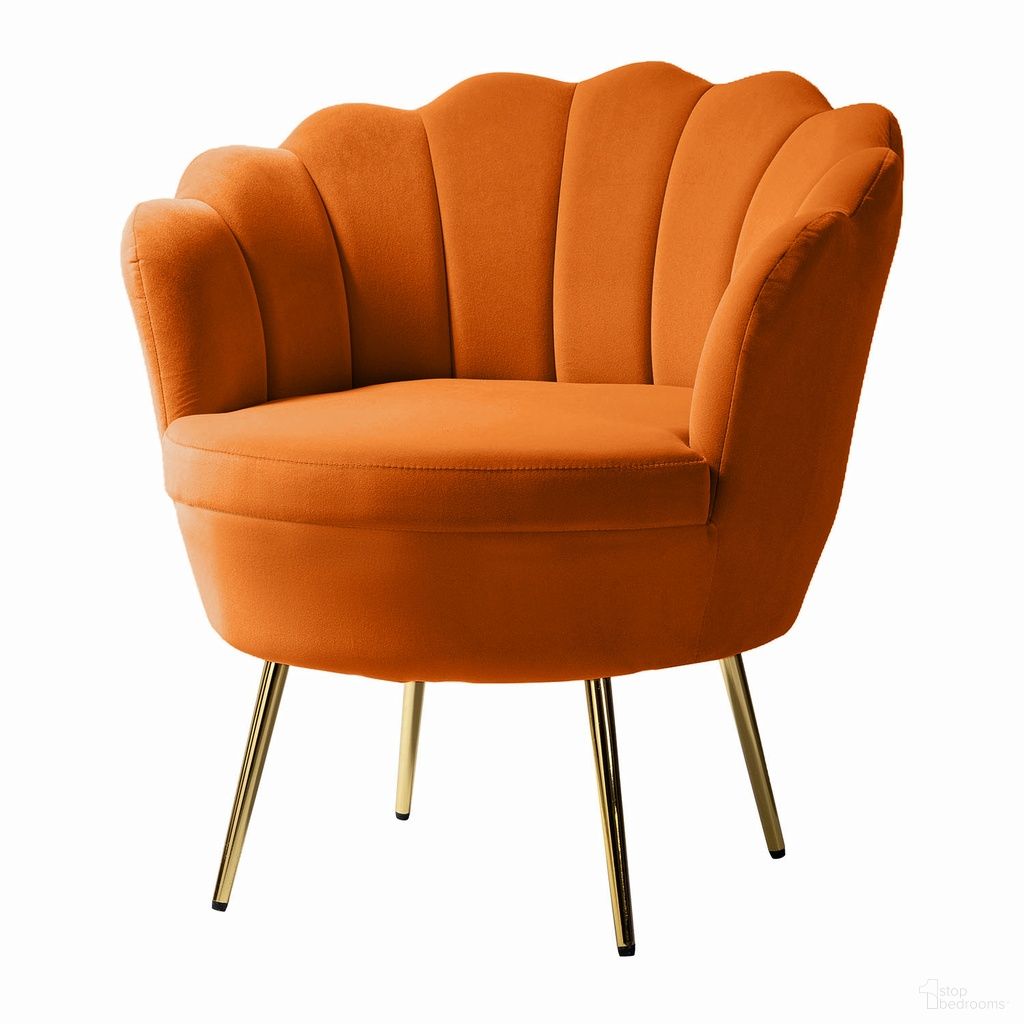 Donata Barrel Chair In Orange
