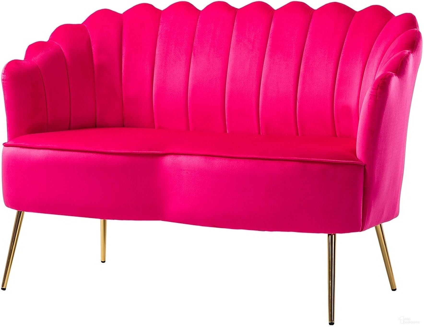 Donata Loveseat In Fushia
