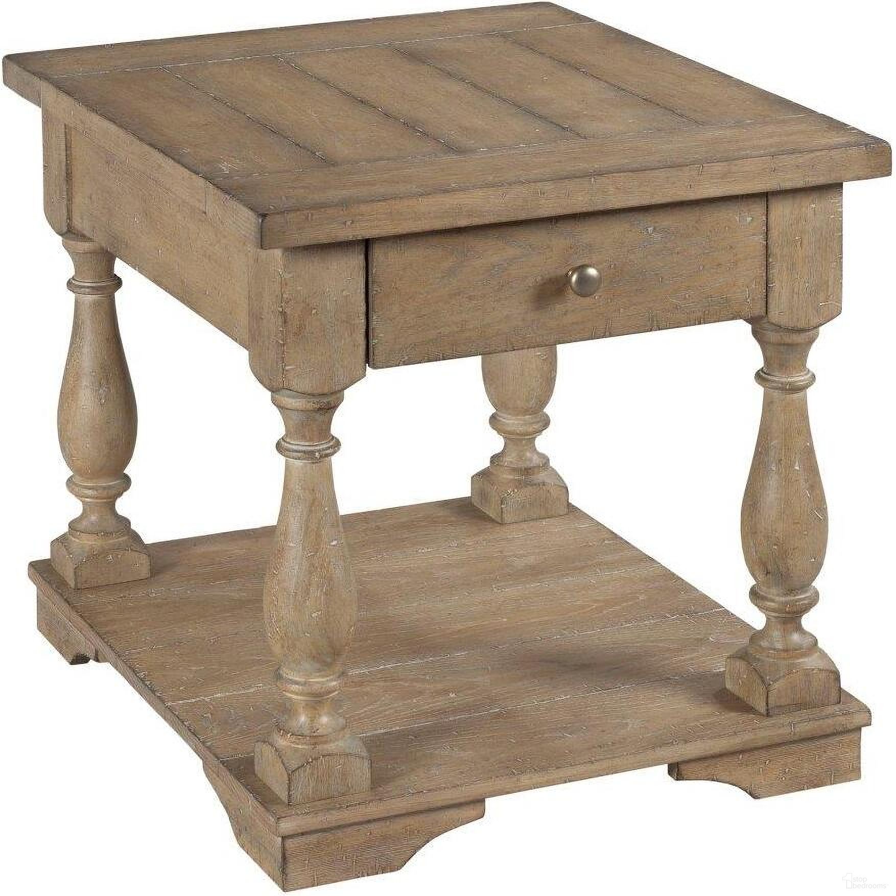 The appearance of Donelson Drawer End Table designed by Hammary in the transitional interior design. This medium stain piece of furniture  was selected by 1StopBedrooms from Donelson Collection to add a touch of cosiness and style into your home. Sku: 048-915. Material: Wood.