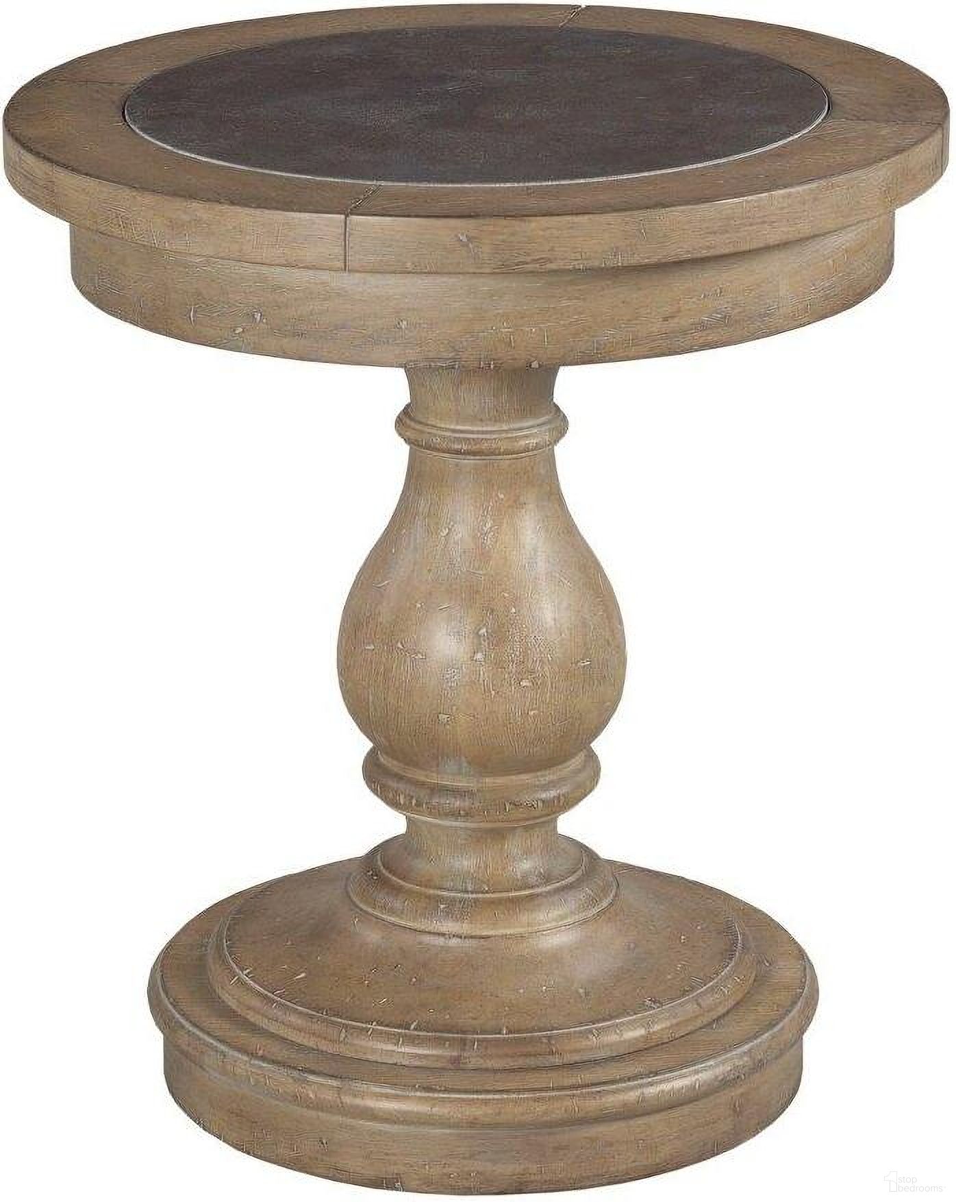 The appearance of Donelson Round End Table designed by Hammary in the transitional interior design. This medium stain piece of furniture  was selected by 1StopBedrooms from Donelson Collection to add a touch of cosiness and style into your home. Sku: 048-918. Material: Wood.