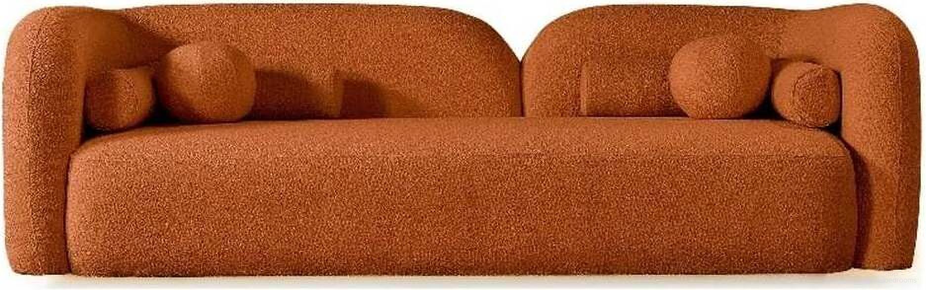 Donna Burnt Orange Boucle Sofa