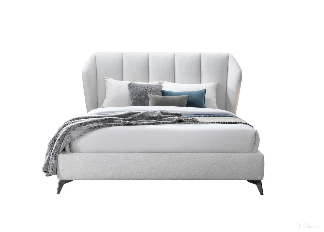 Donna King Upholstered Bed In Ash