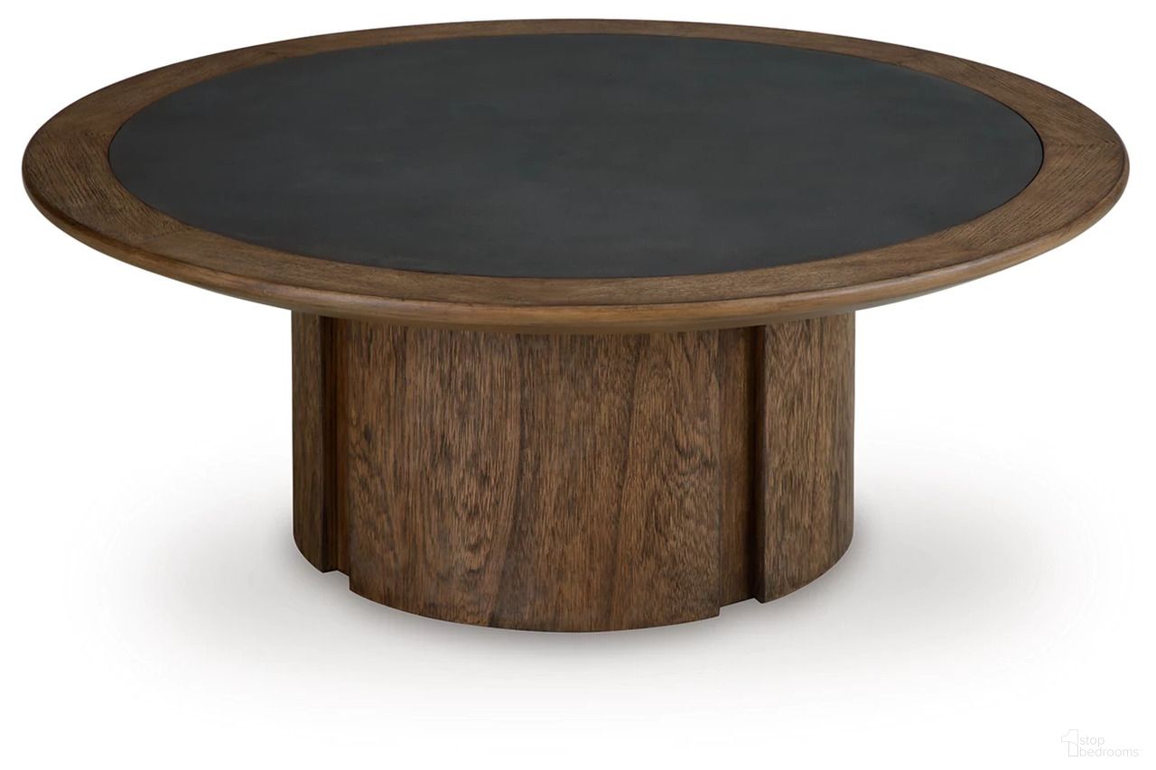 The appearance of Dontayne Coffee Table In Warm Brown designed by Signature Design by Ashley in the modern / contemporary interior design. This warm brown piece of furniture  was selected by 1StopBedrooms from Dontayne Collection to add a touch of cosiness and style into your home. Sku: T563-8. Material: Wood.
