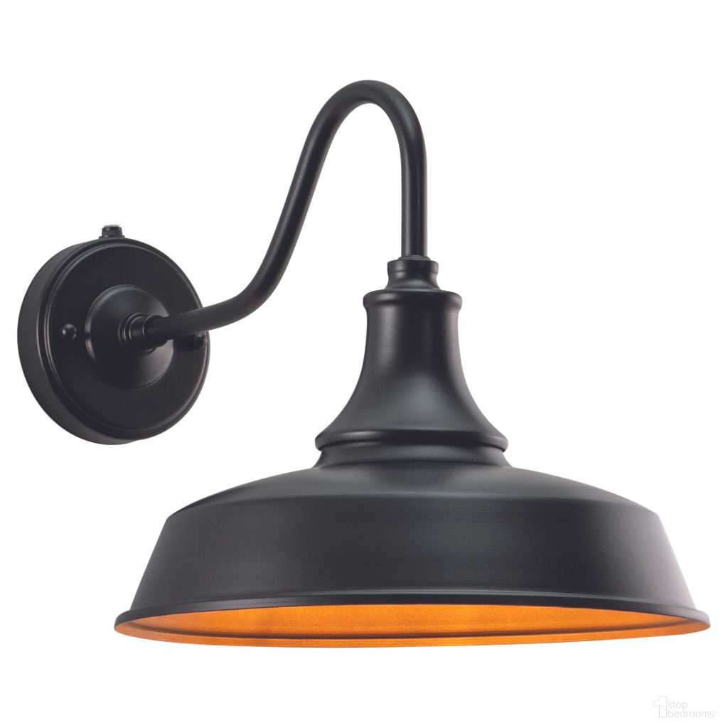 The appearance of Dorado 12 Inch Outdoor Wall Light In Dark Bronze and Light Gold designed by Vaxcel in the country / farmhouse interior design. This dark bronze/light gold piece of furniture was selected by 1StopBedrooms from Dorado Collection to add a touch of cosiness and style into your home. Sku: T0368. Material: Steel.