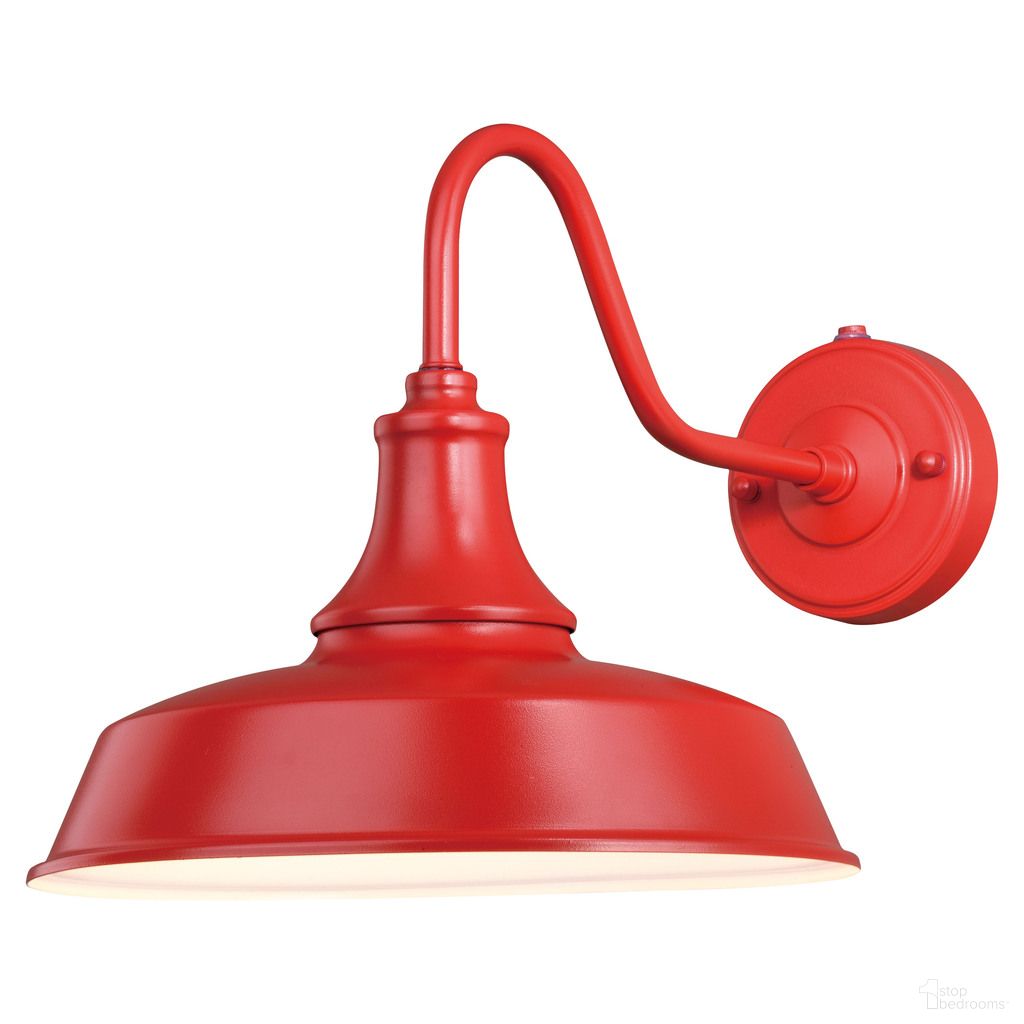 Dorado 12 Inch Outdoor Wall Light In Red and White