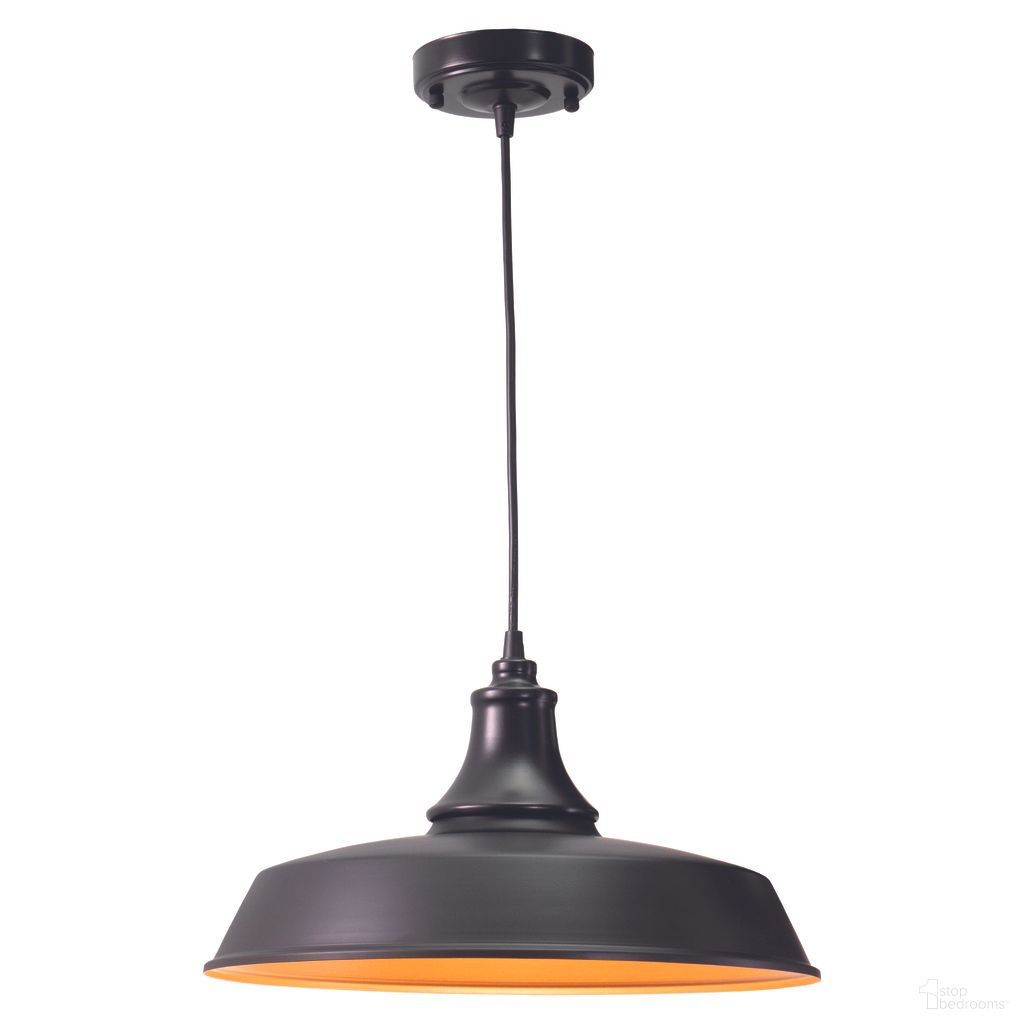 The appearance of Dorado 15 Inch Outdoor Pendant In Dark Bronze and Light Gold designed by Vaxcel in the country / farmhouse interior design. This dark bronze/light gold piece of furniture was selected by 1StopBedrooms from Dorado Collection to add a touch of cosiness and style into your home. Sku: T0373. Material: Steel.