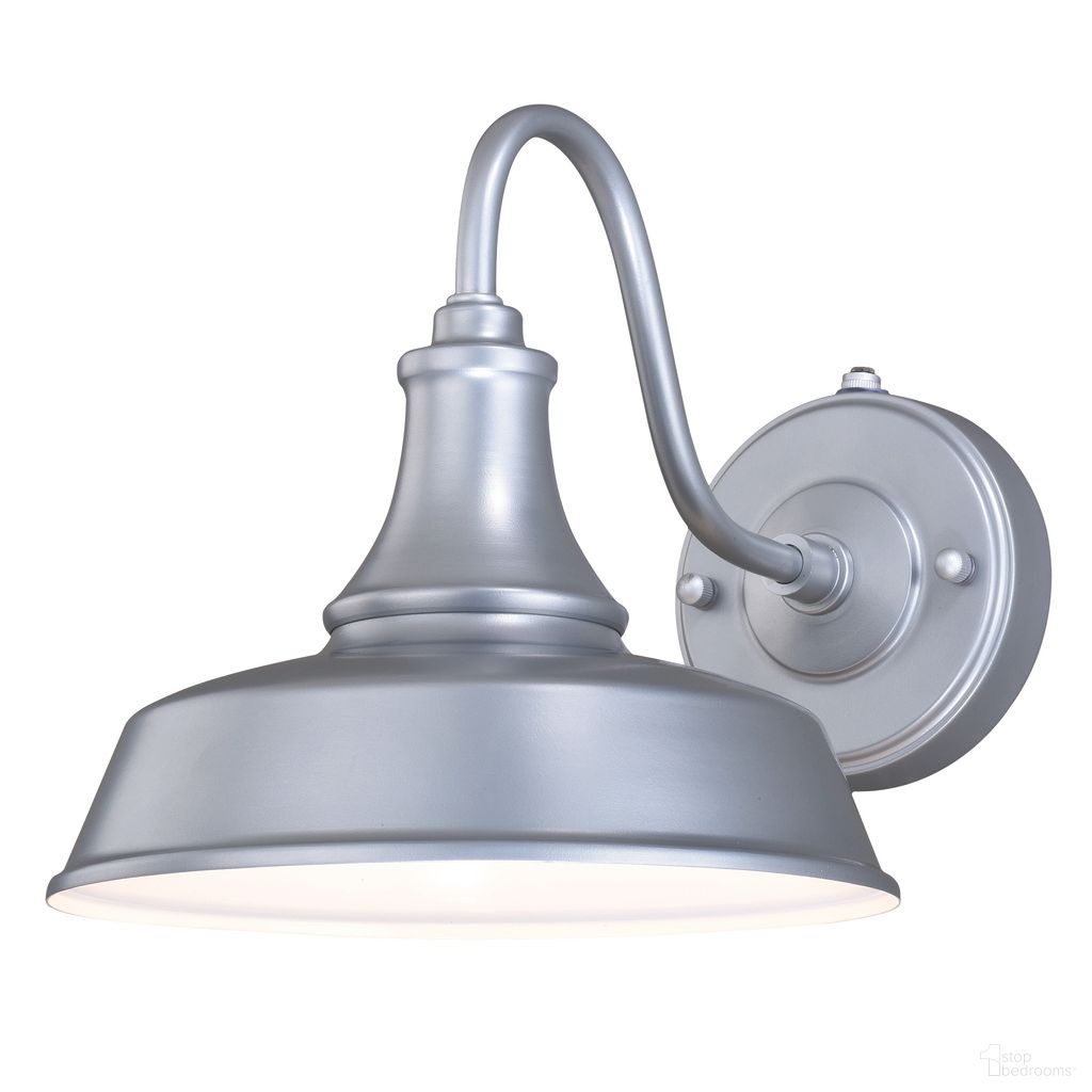 The appearance of Dorado 9 Inch Outdoor Wall Light In Satin Silver and White designed by Vaxcel in the country / farmhouse interior design. This satin silver/white piece of furniture was selected by 1StopBedrooms from Dorado Collection to add a touch of cosiness and style into your home. Sku: T0370. Material: Steel.