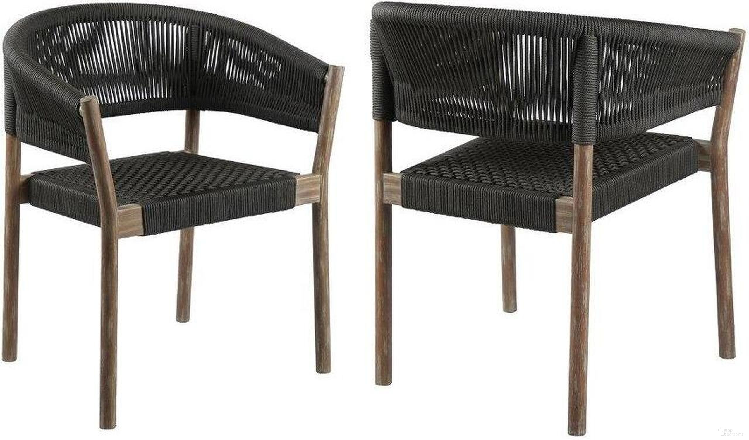 The appearance of Doris Indoor Outdoor Dining Chair Set of 2 In Light Eucalyptus Wood with Charcoal Rope designed by Armen Living in the modern / contemporary interior design. This charcoal piece of furniture was selected by 1StopBedrooms from Doris Collection to add a touch of cosiness and style into your home. Sku: LCDOSICHR. Material: Rope.