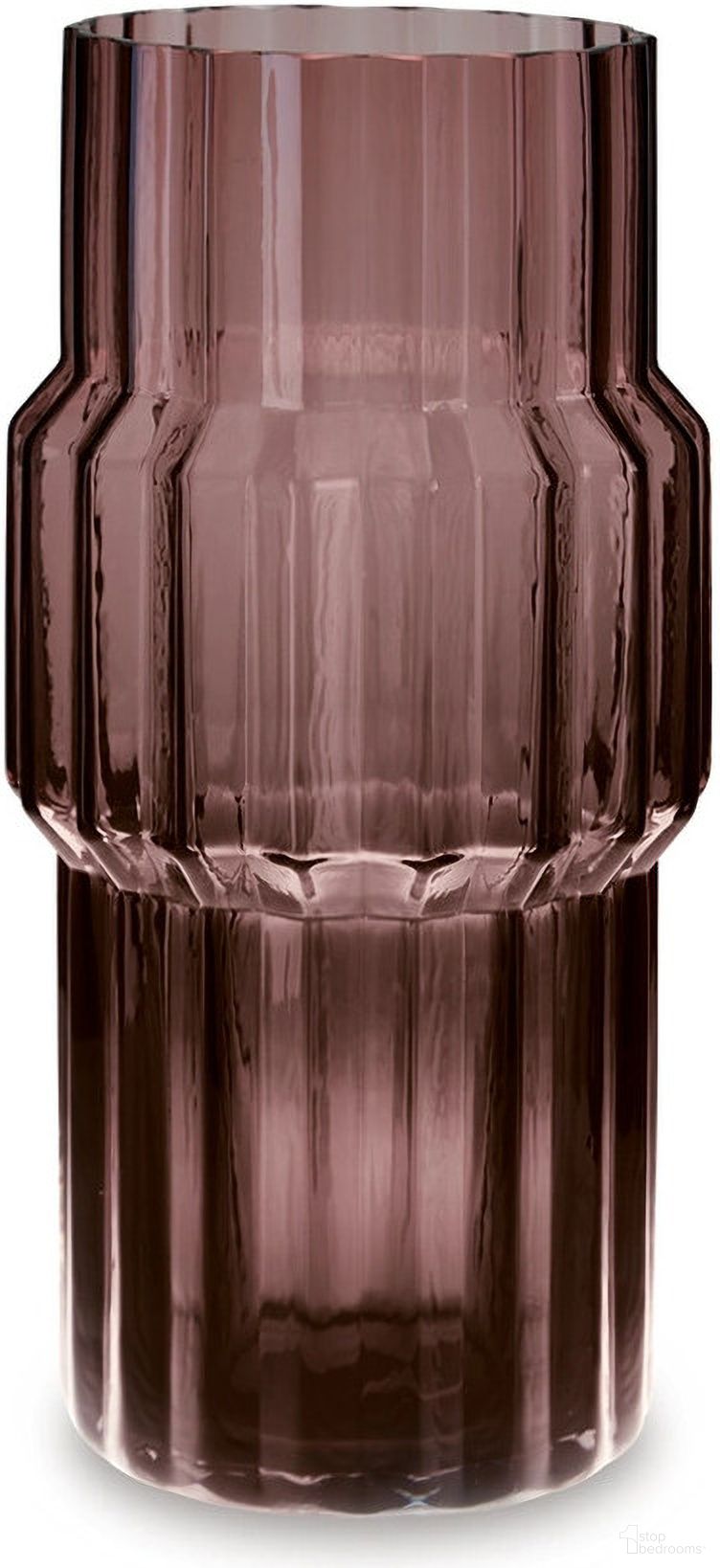 The appearance of Dorlow Vase In Mauve designed by Signature Design by Ashley in the modern / contemporary interior design. This mauve piece of furniture  was selected by 1StopBedrooms from Dorlow Collection to add a touch of cosiness and style into your home. Sku: A2900025V. Material: Glass.