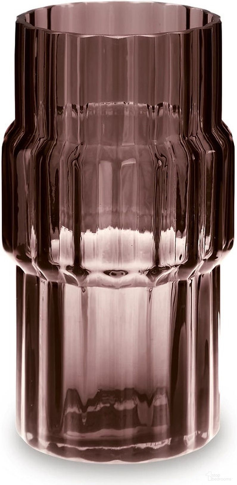 The appearance of Dorlow Vase In Mauve designed by Signature Design by Ashley in the modern / contemporary interior design. This mauve piece of furniture  was selected by 1StopBedrooms from Dorlow Collection to add a touch of cosiness and style into your home. Sku: A2900024V. Material: Glass.