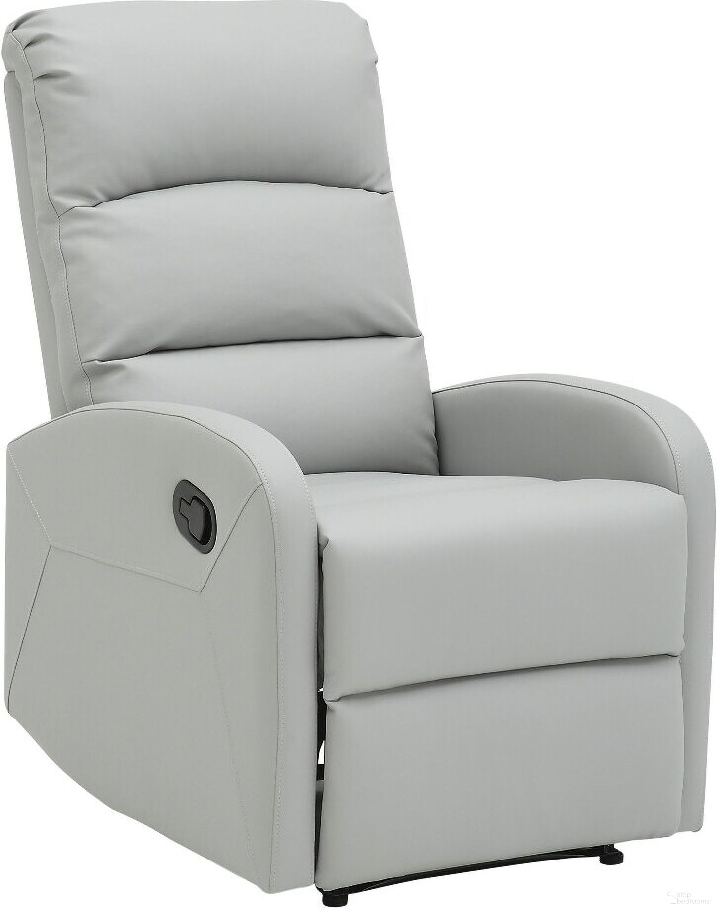 Dormi Leather Recliner Chair In Grey