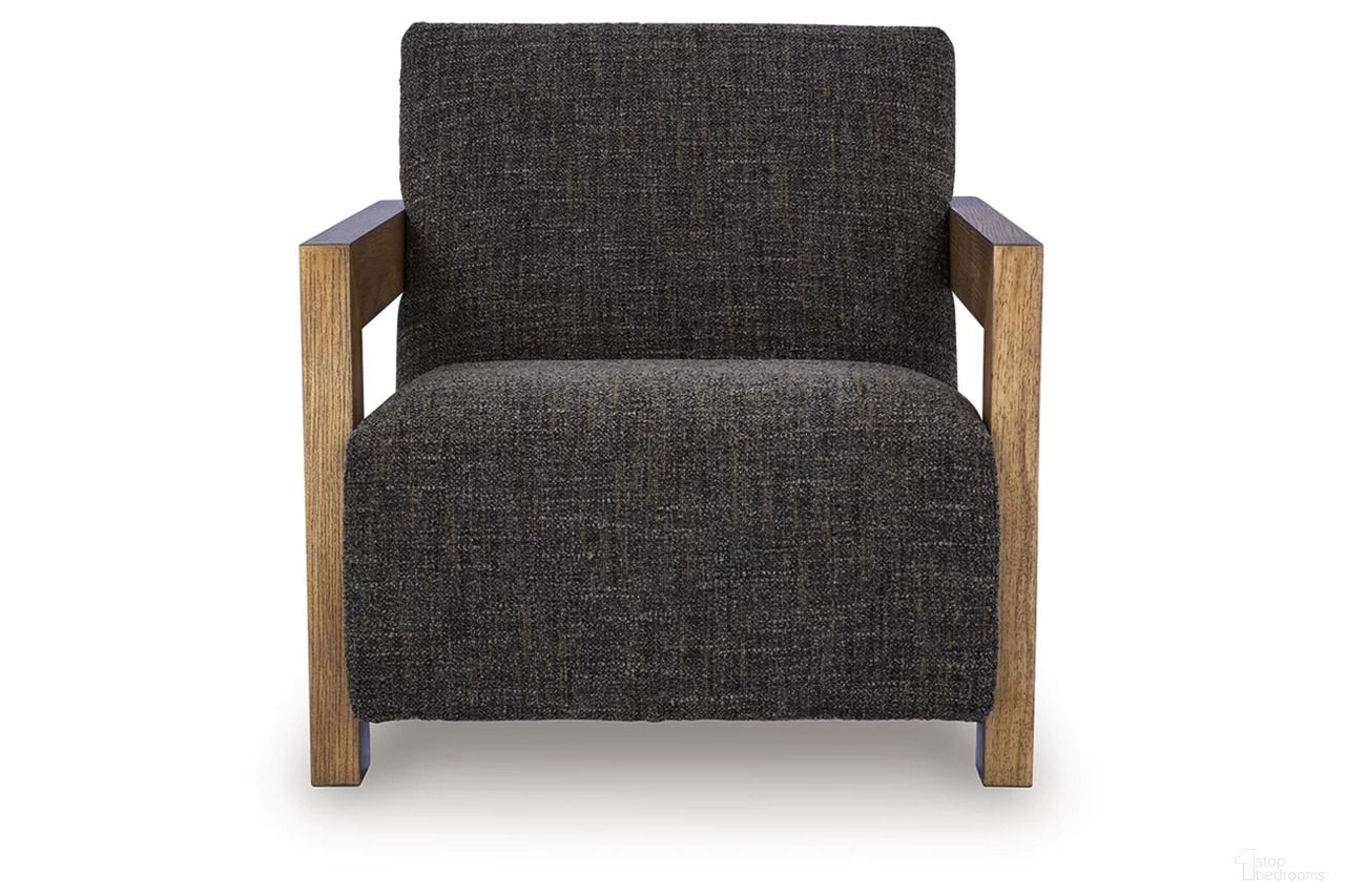 Dorney Accent Chair In Brown and Charcoal