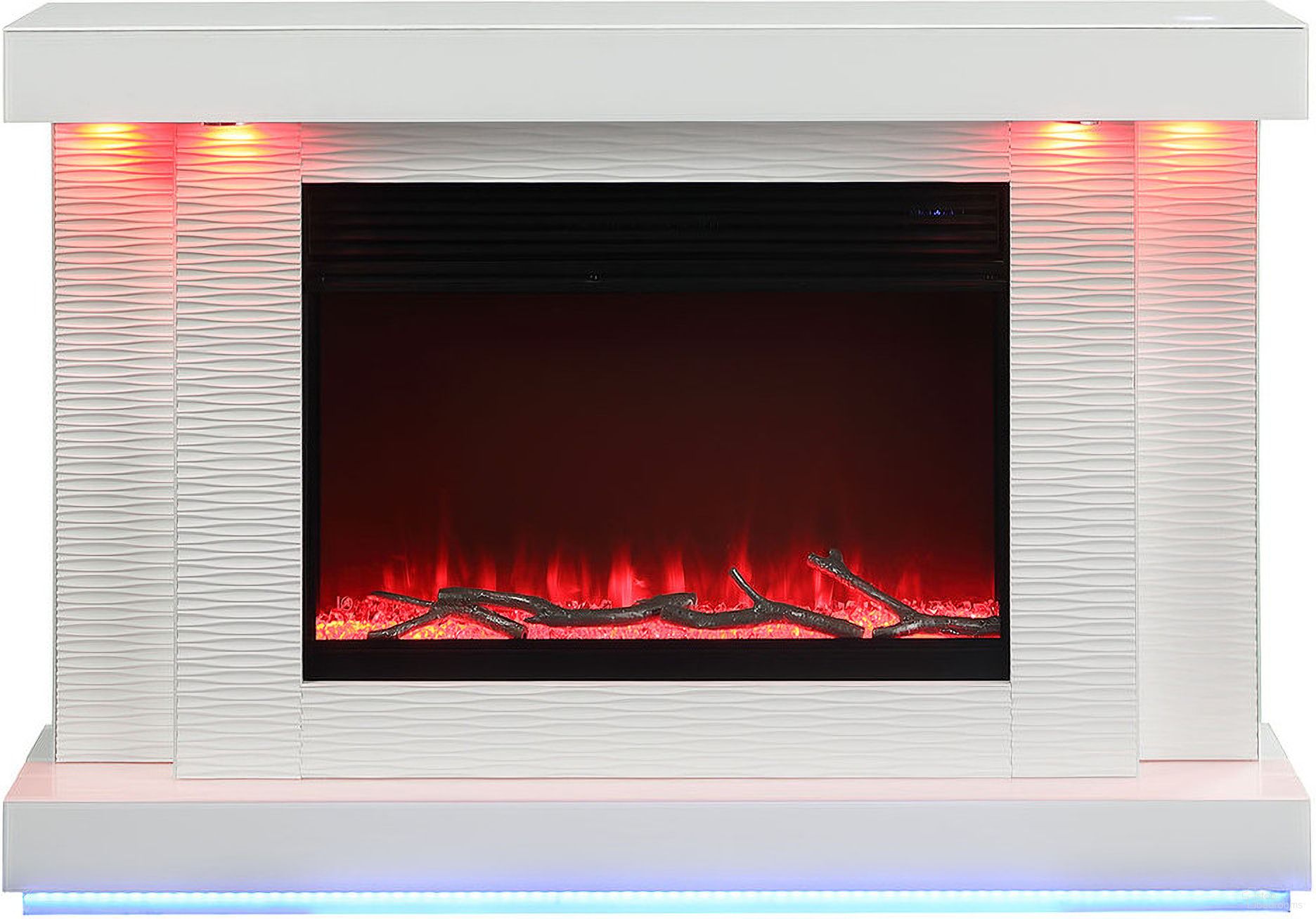 Dorrit 55 Inch Electric Fireplace In White