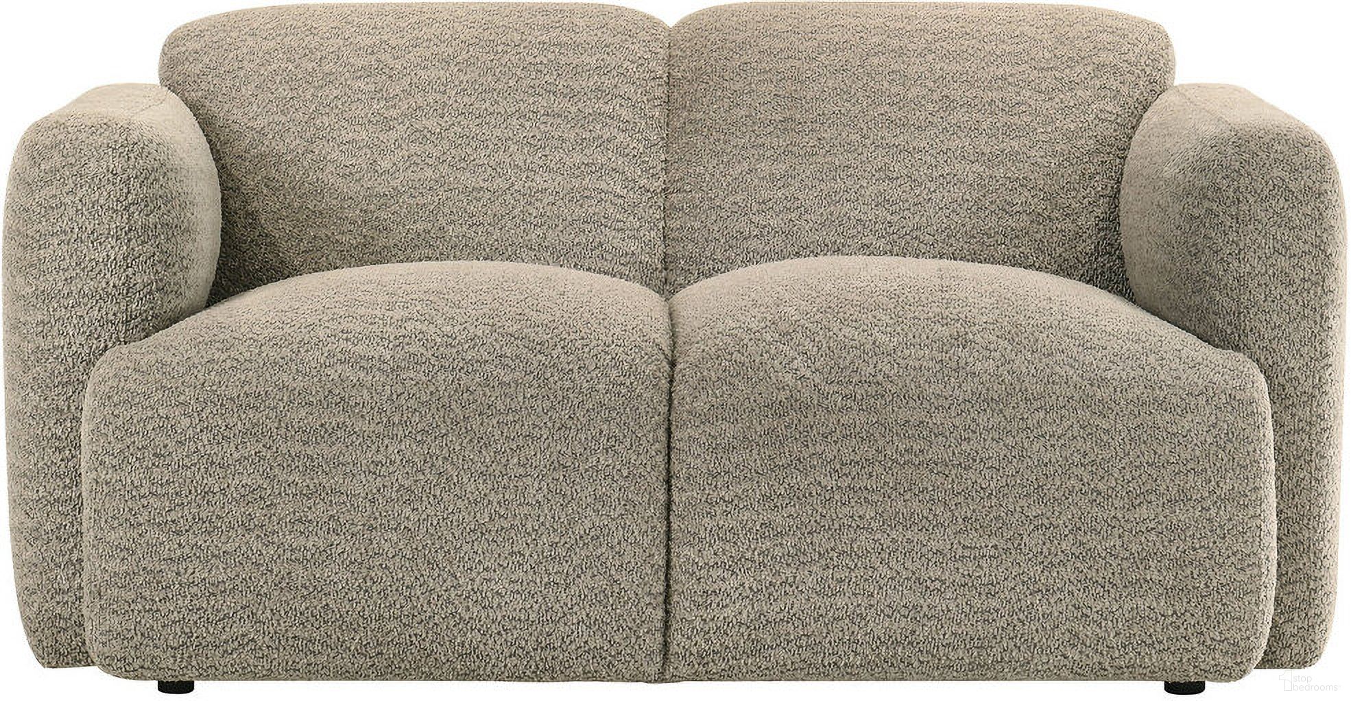 The appearance of Dorset Fabric Upholstered Round Track Arm Loveseat In Brown designed by Coaster in the modern / contemporary interior design. This brown piece of furniture was selected by 1StopBedrooms from Dorset Collection to add a touch of cosiness and style into your home. Sku: 509815. Material: Textured.