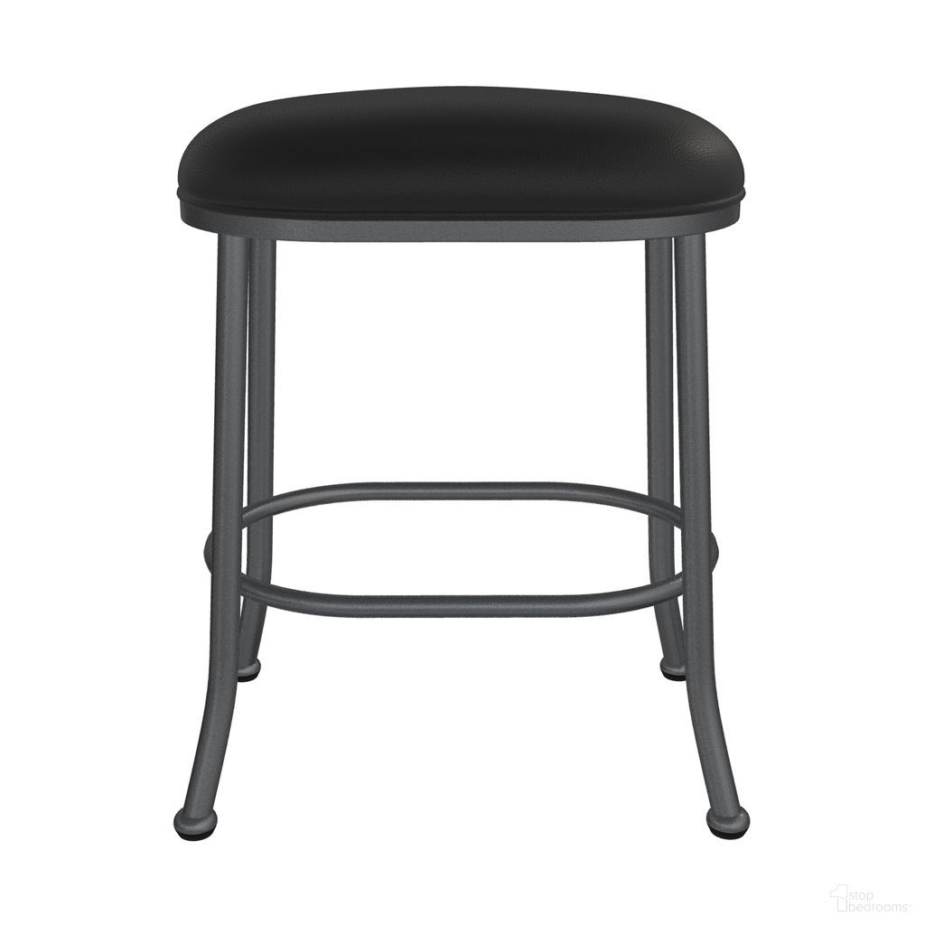 The appearance of Dortmund 26 Inch Counter Height Backless Stool In Lustrous Silver White and Licorice Black designed by Wesley Allen in the transitional interior design. This lustrous silver white/licorice black piece of furniture was selected by 1StopBedrooms from Dortmund Collection to add a touch of cosiness and style into your home. Sku: B245H26-XB-SLP-DBLK. Material: Metal.