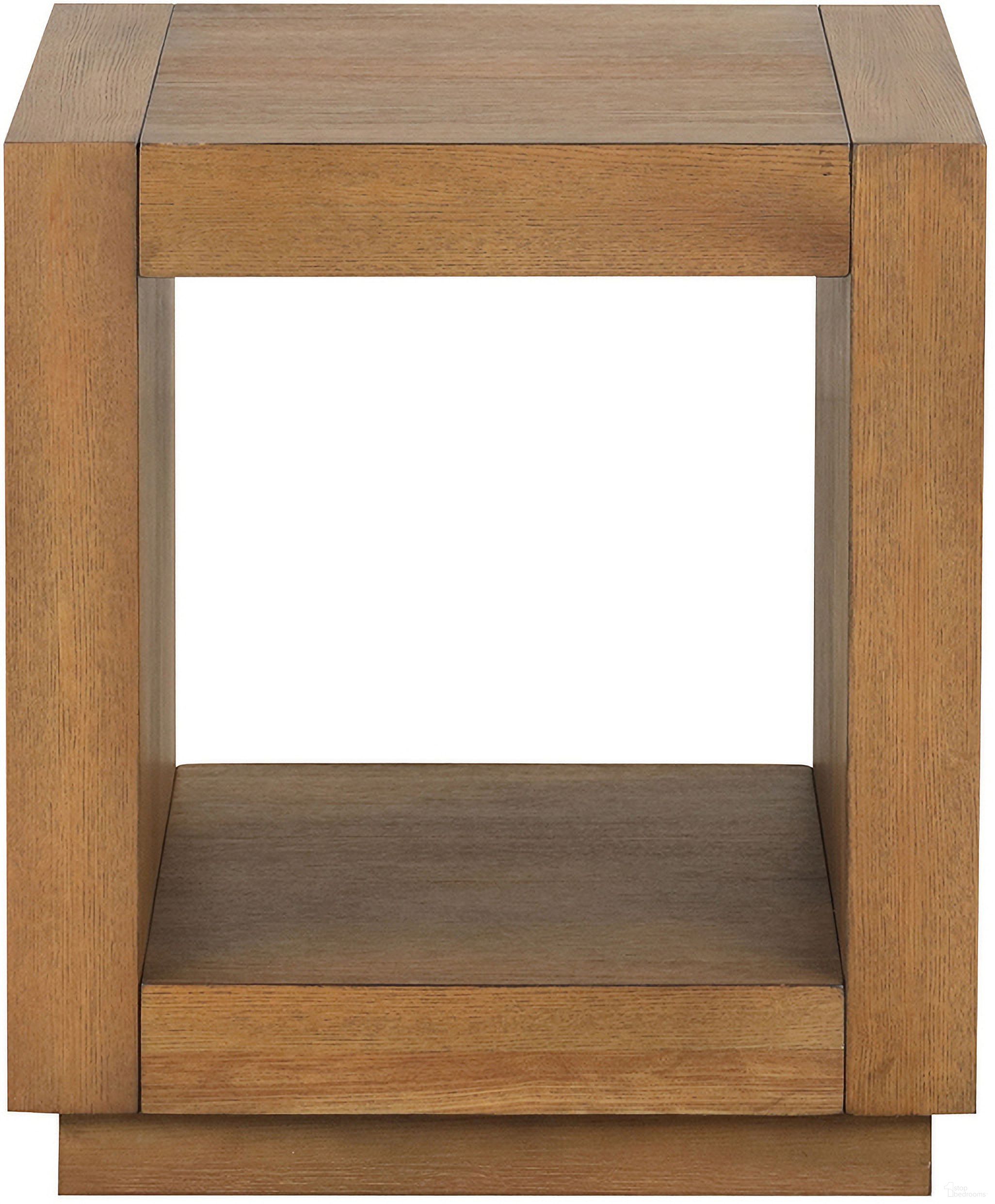 The appearance of Dothan End Table In Medium Oak designed by Furniture of America in the modern / contemporary interior design. This medium oak piece of furniture  was selected by 1StopBedrooms from Dothan Collection to add a touch of cosiness and style into your home. Sku: FM44009BR-E. Material: Oak Veneer.