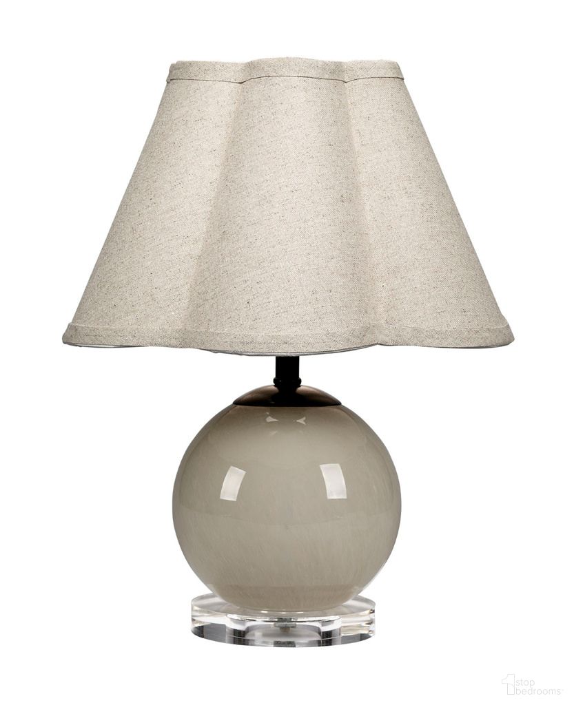 Dottie Blown Glass Table Lamp In Taupe